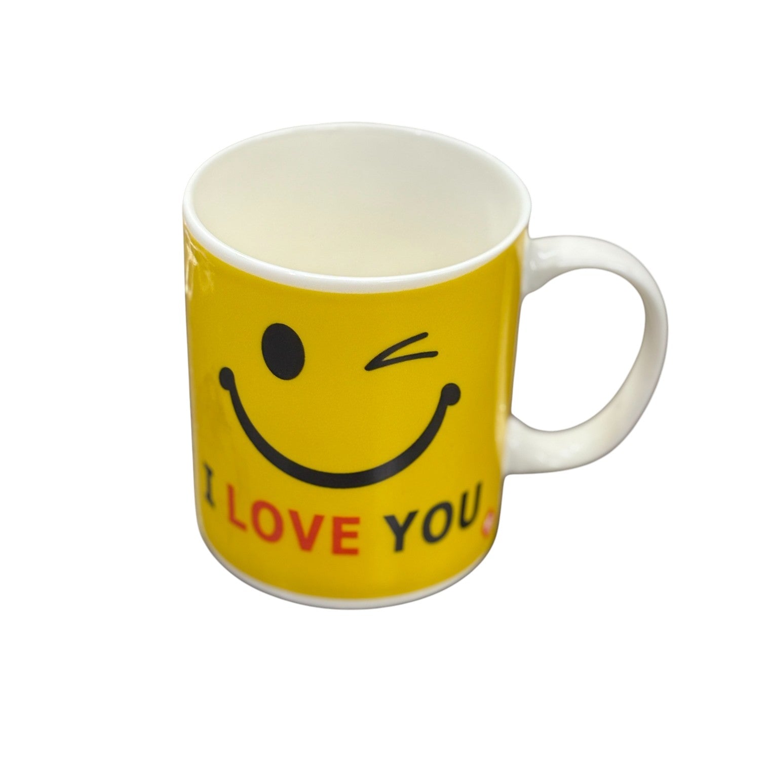 Ceramic Coffee Mug | Love You Design | Premium Handcrafted Mug for Tea, Coffee & Milk | Stylish & Durable Ceramic Cup for Office, Home & Gifting - 350ml - Apkamart