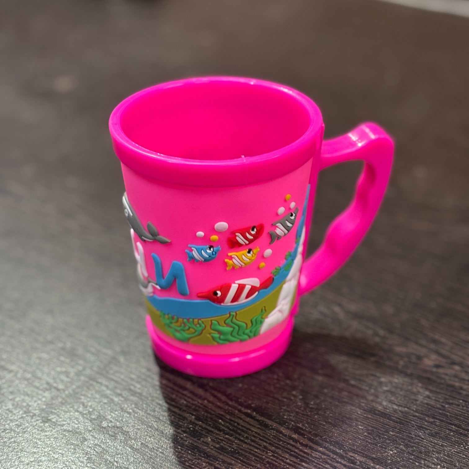 Coffee Mug For Kids | Cute Plastic Mug for Milk & Shakes | Cartoon Design Mug for Kids | Reusable Drinking Cup for School, Home, Birthday & Return Gifts - 300ml - Apkamart