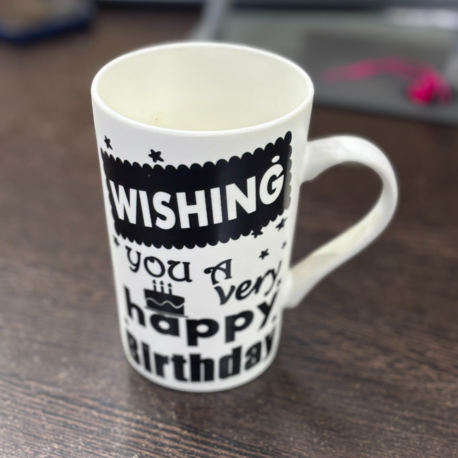 Coffee Mug | Premium Happy Birthday Design Mug for Tea, Coffee & Milk | Stylish & Durable Ceramic Cup for Office, Home & Gifting - 400ml - Apkamart