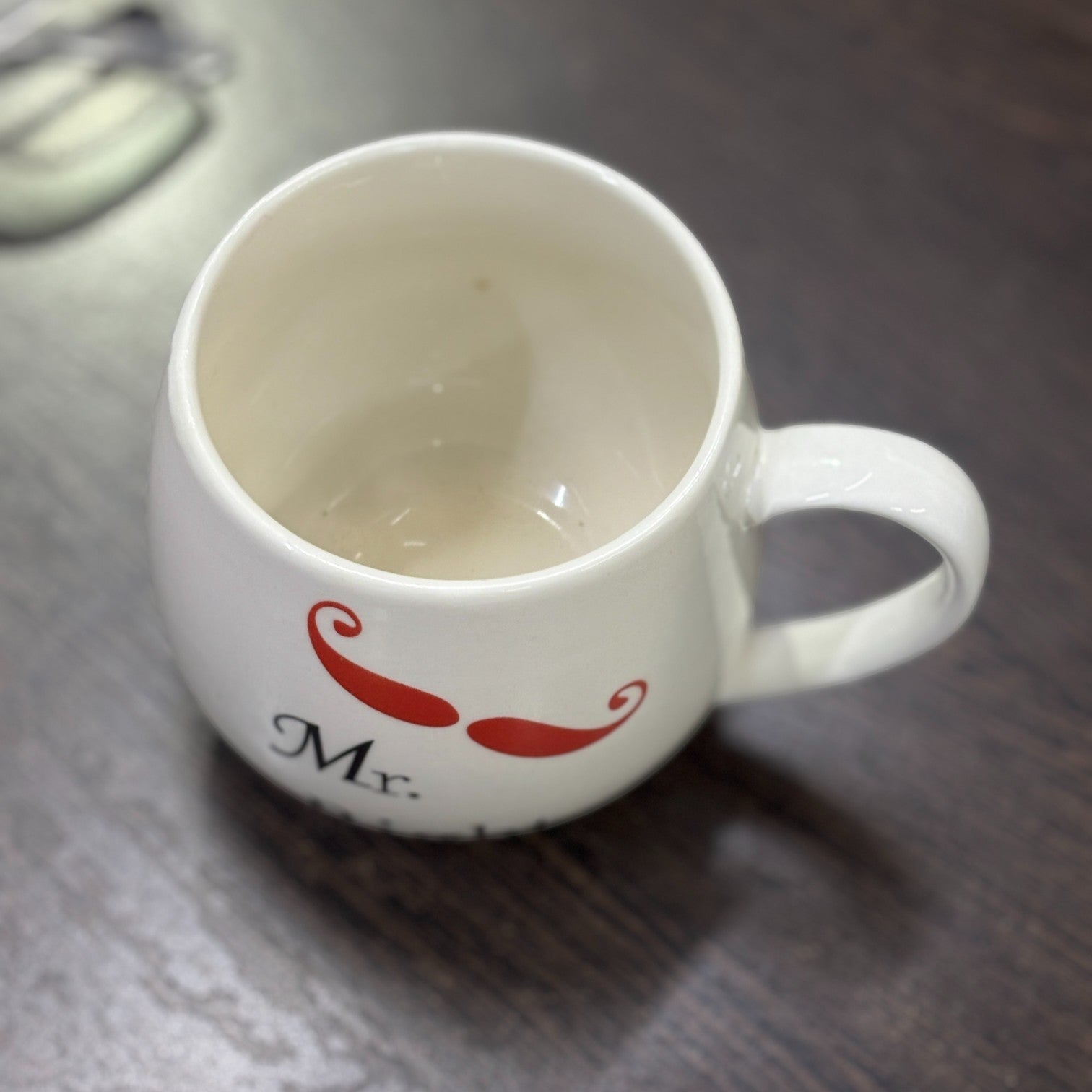Ceramic Mr. Right Coffee Mug | Premium Handcrafted Mug for Tea, Coffee & Milk | Stylish & Durable Ceramic Cup for Office, Home & Gifting - 350ml - Apkamart