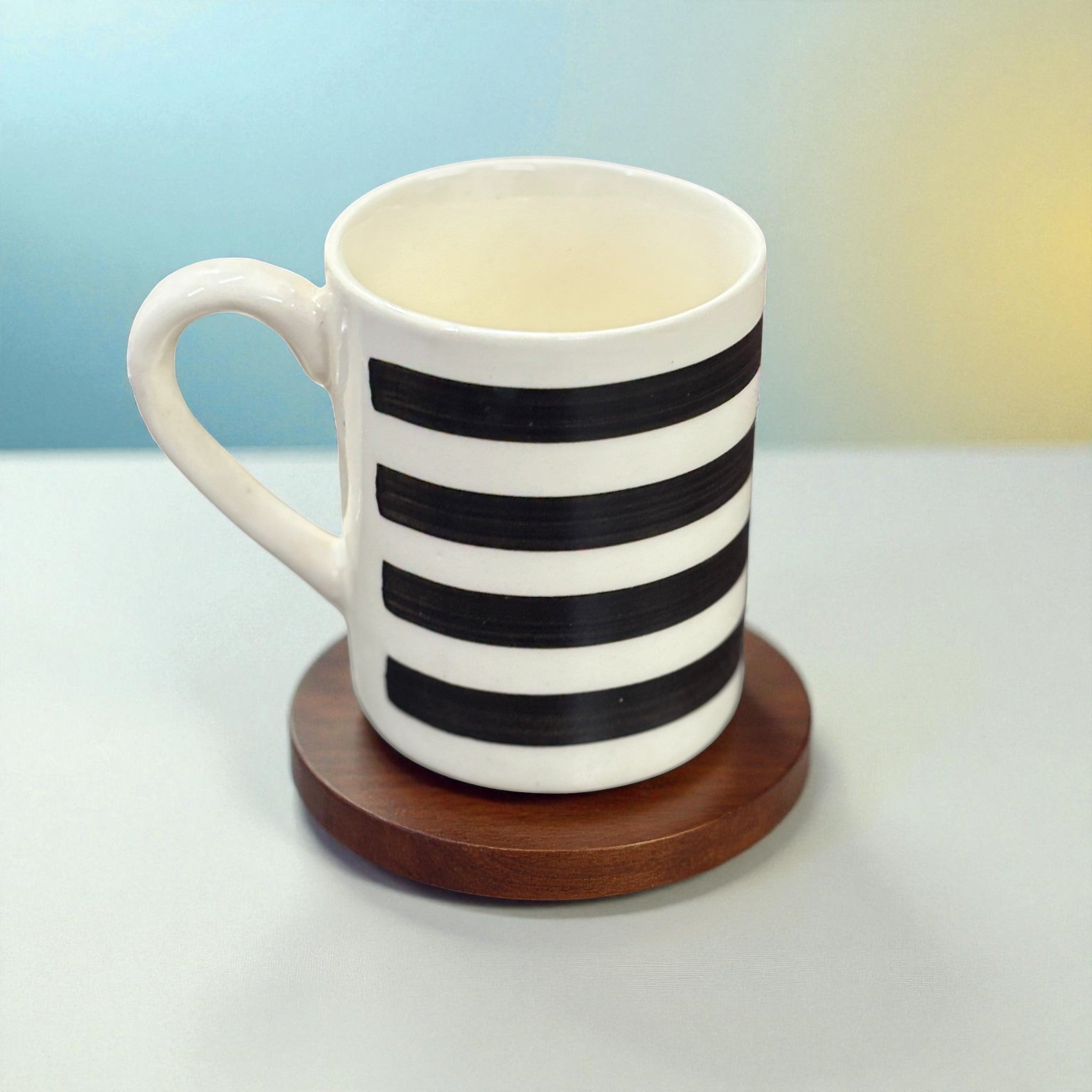 Ceramic Coffee Mug | Premium Handcrafted Mug for Tea, Coffee & Milk | Stylish & Durable Ceramic Cup for Office, Home & Gifting - 350ml - Apkamart