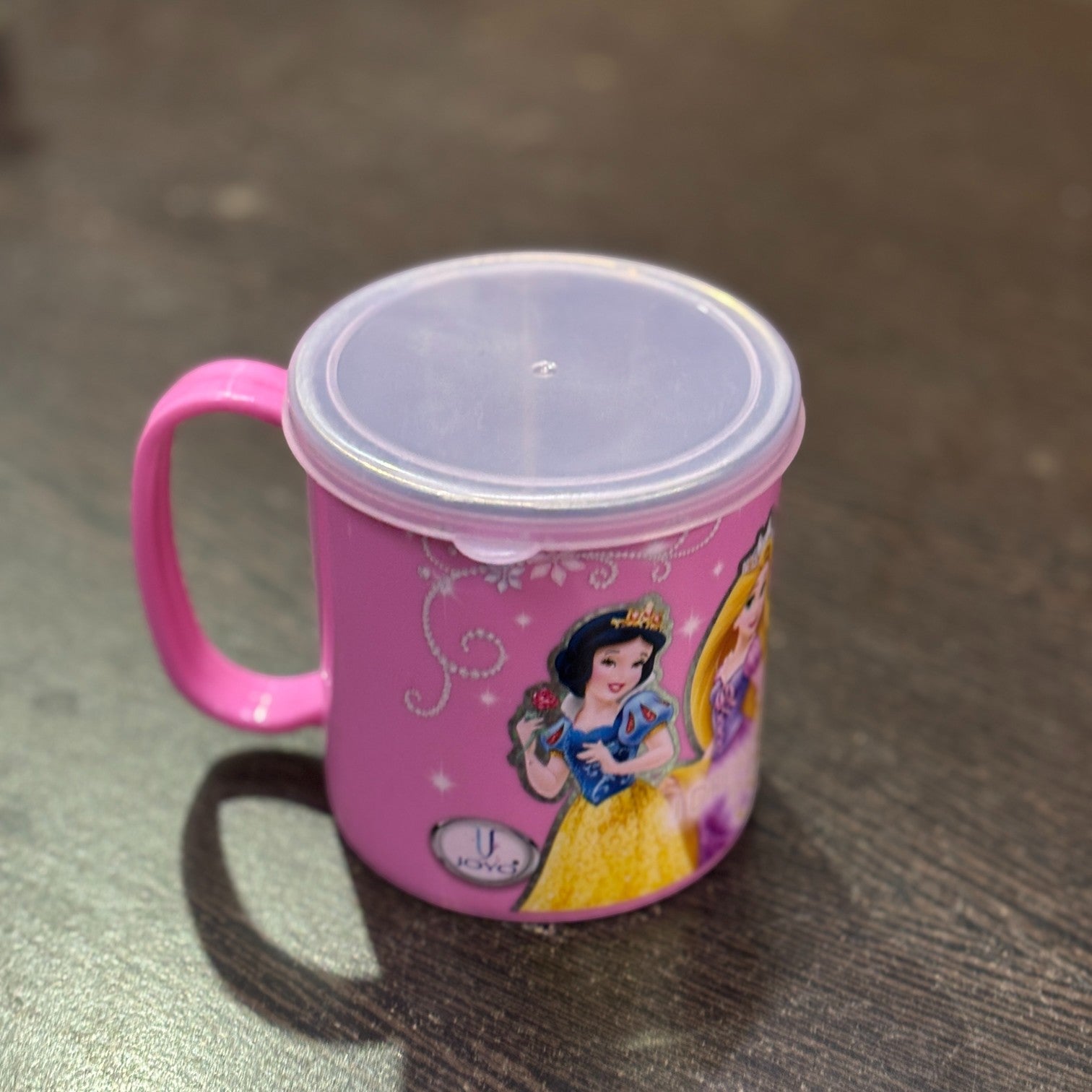 Coffee Mug With Lid | Cute Plastic Mug With Steel Inside | Cartoon Design Mug for Kids | Reusable Drinking Cup for School, Home, Birthday & Return Gifts - 300ml - Apkamart
