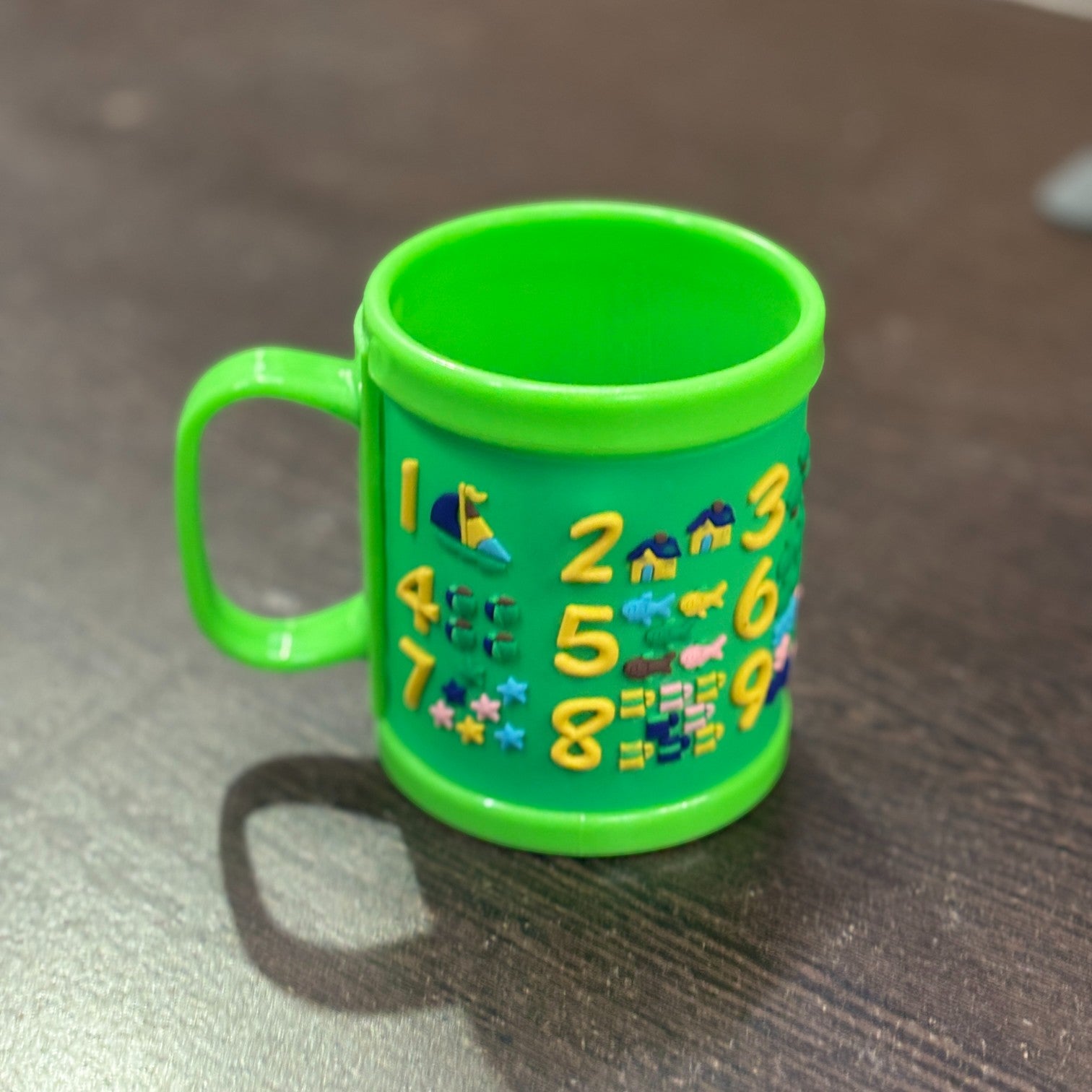 Coffee Mug | Cute Number Design Mug for Milk & Shakes | Cartoon Design Mug for Kids | Reusable Drinking Cup for School, Home, Birthday & Return Gifts - 300ml - Apkamart