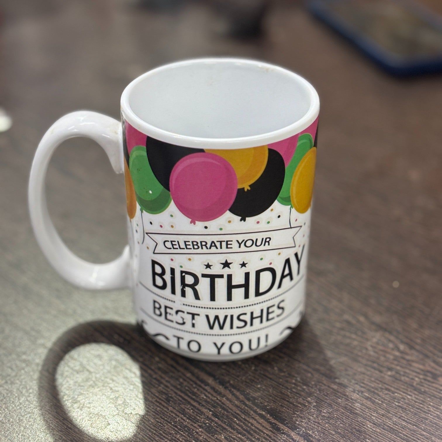 Ceramic Coffee Mug | Birthday Whises | Premium Handcrafted Mug for Tea, Coffee & Milk | Stylish & Durable Ceramic Cup for Office, Home & Gifting - 400ml - Apkamart