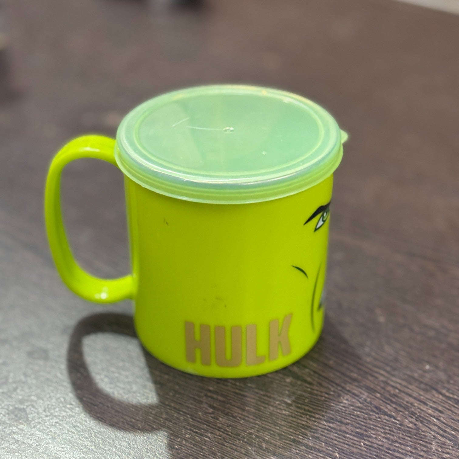 Coffee Mug With Lid | Cute Plastic Mug for Milk & Shakes | Cartoon Design Mug for Kids | Reusable Drinking Cup for School, Home, Birthday & Return Gifts - 300ml - Apkamart