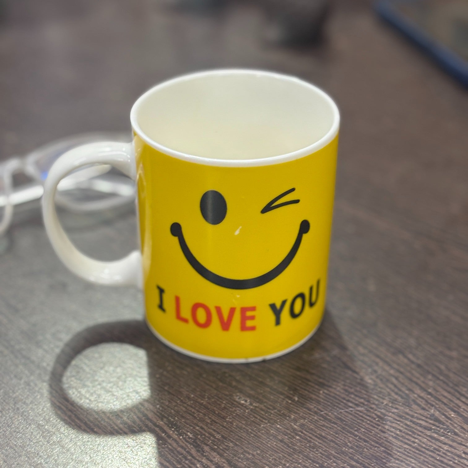 Ceramic Coffee Mug | Love You Design | Premium Handcrafted Mug for Tea, Coffee & Milk | Stylish & Durable Ceramic Cup for Office, Home & Gifting - 350ml - Apkamart