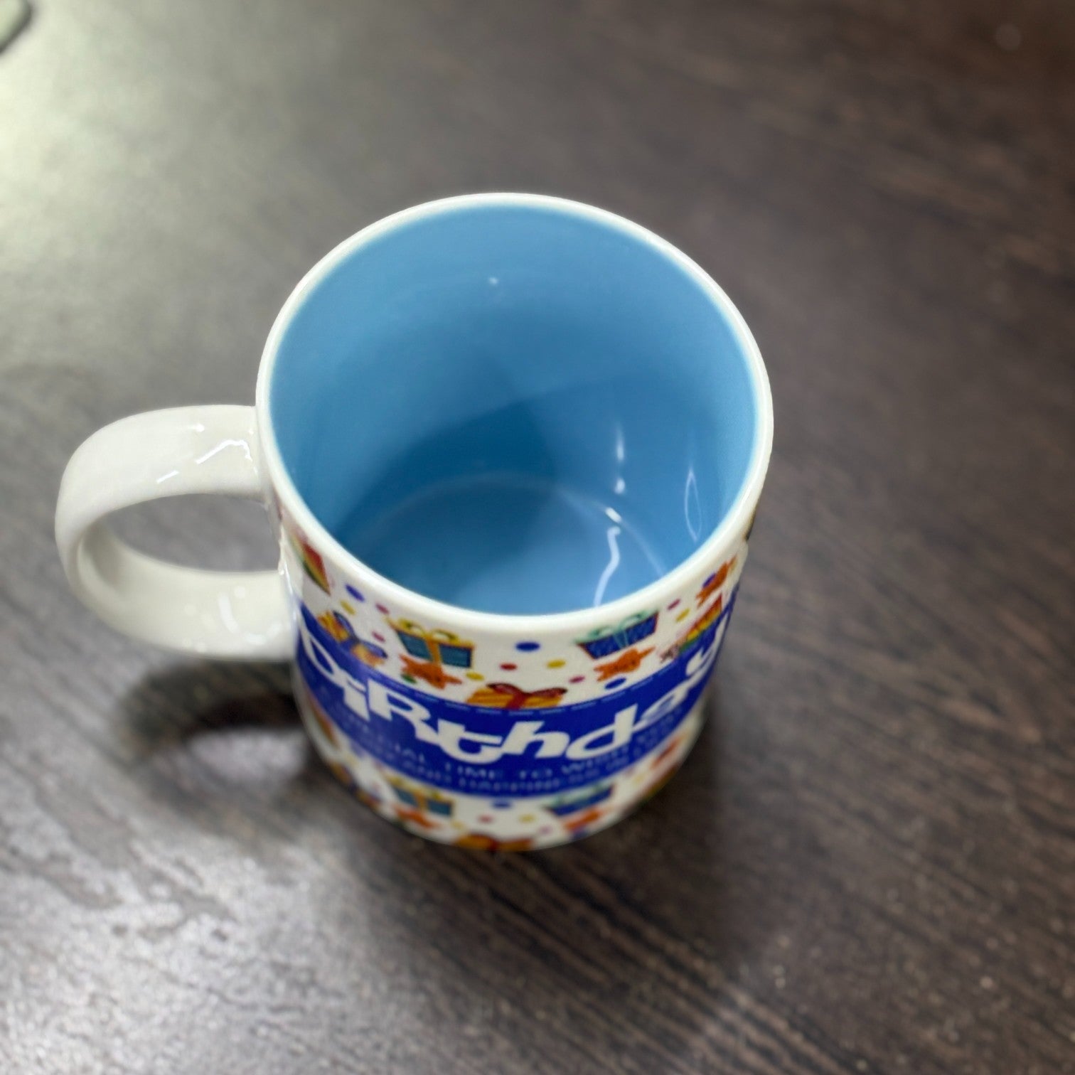 Ceramic Coffee Mug | Happy Bithday Handcrafted Mug for Tea, Coffee & Milk | Stylish & Durable Ceramic Cup for Office, Home & Gifting - 350ml - Apkamart