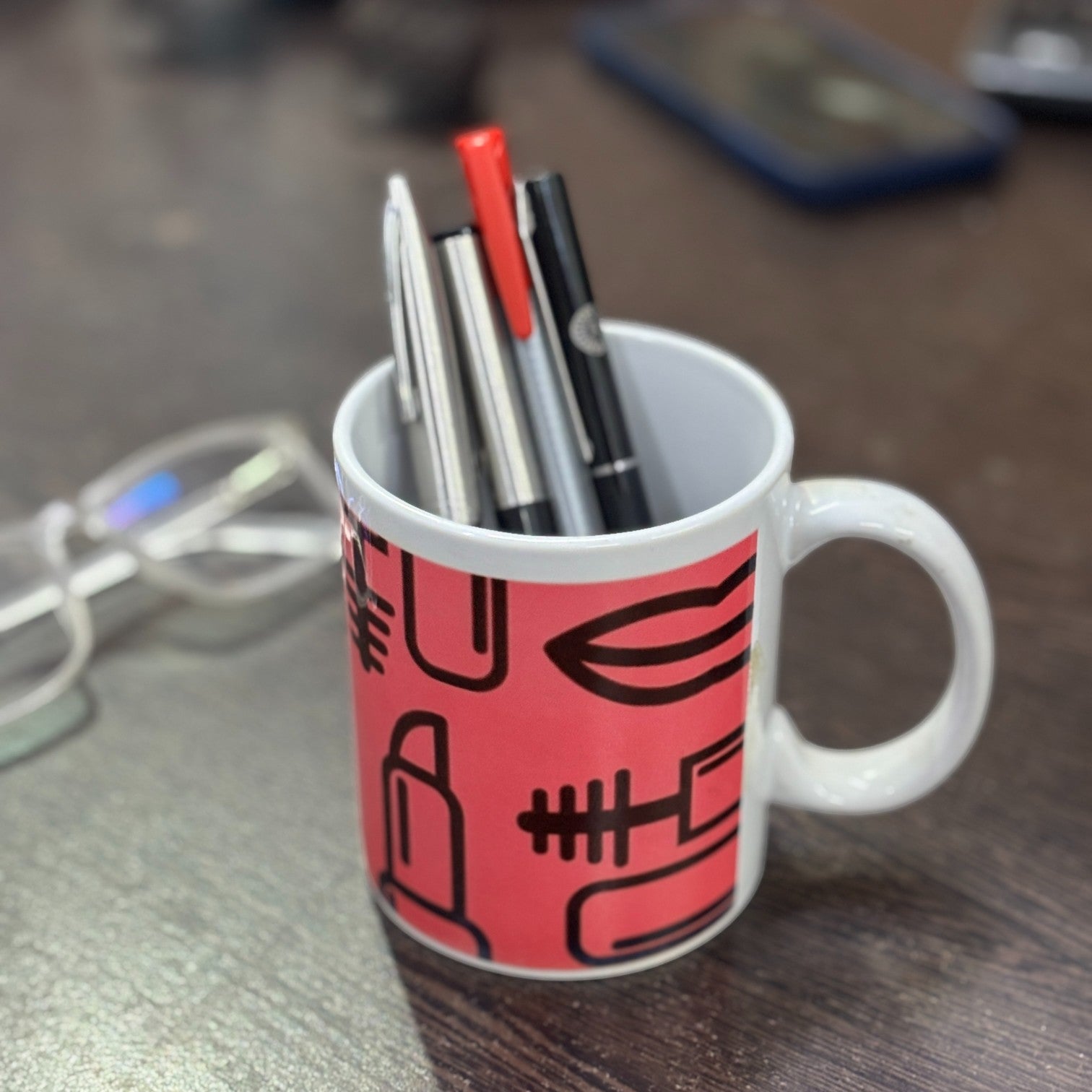 Ceramic Coffee Mug | Premium Handcrafted Mug for Tea, Coffee & Milk | Stylish & Durable Ceramic Cup for Office, Home & Gifting - 350ml - Apkamart