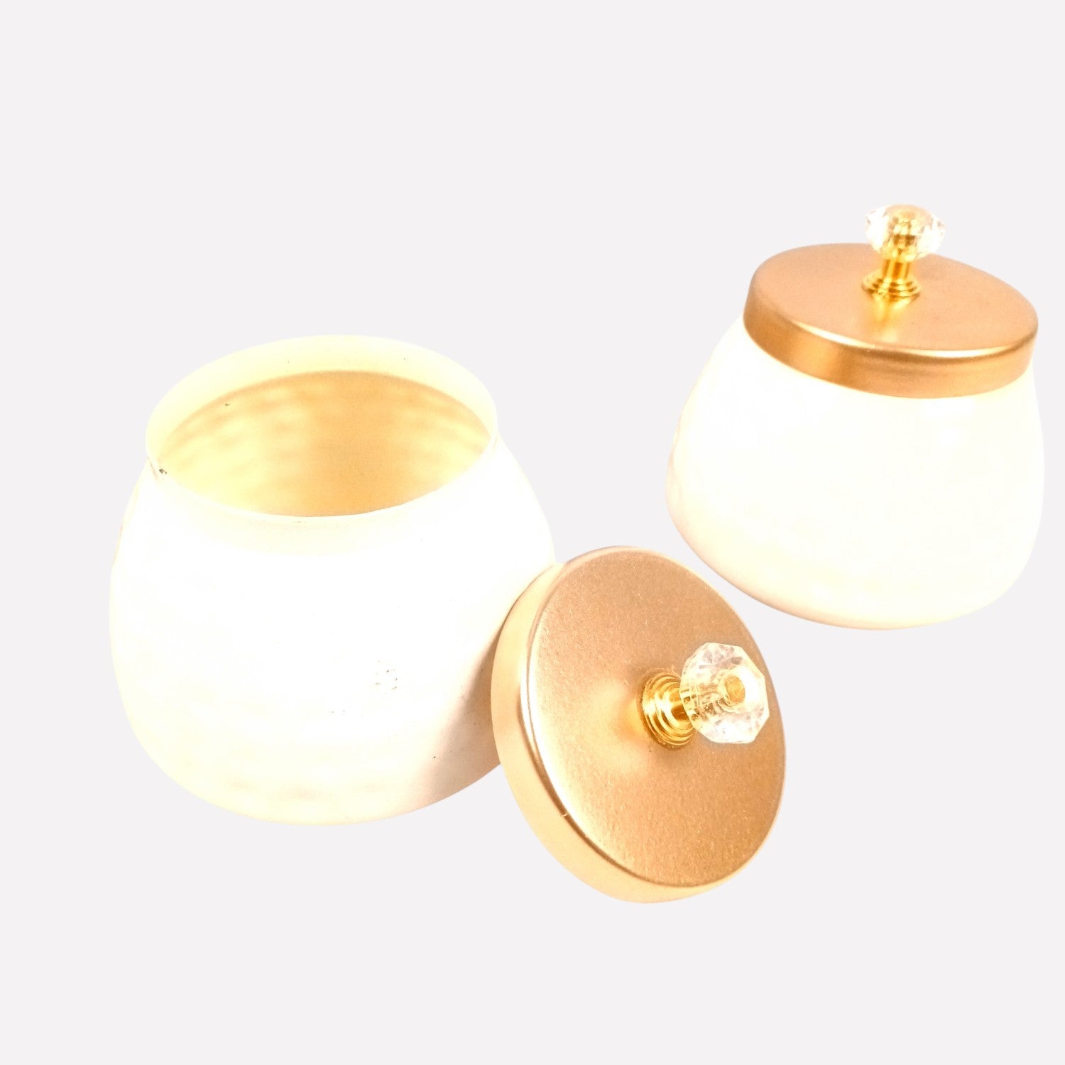 Serving Bowls with Basket | White Handicraft Containers for Kitchen & Home Decor | Premium Showpiece Bowl Set | Gift for Diwali, Housewarming & Dining Table - 9 Inch - Apkamart