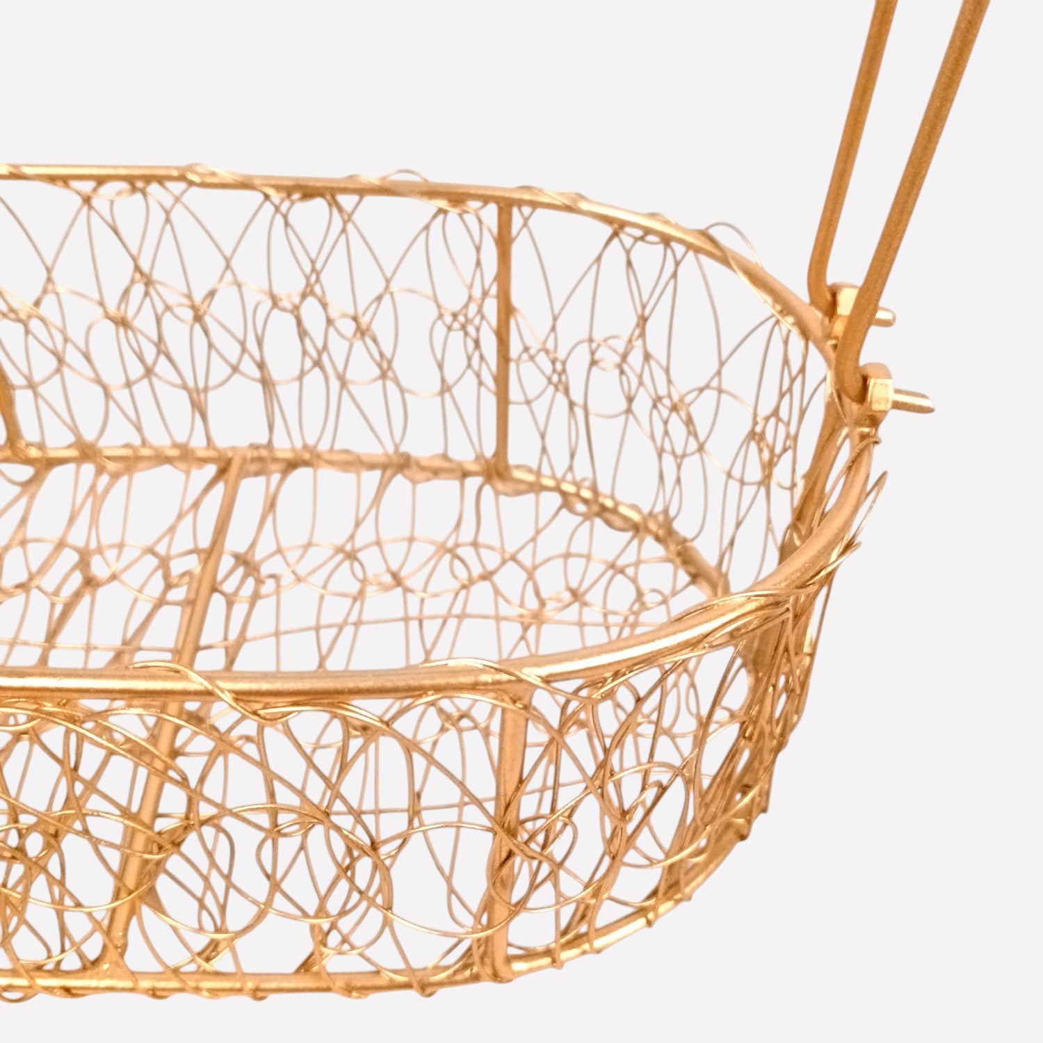 Serving Bowls with Basket | White Handicraft Containers for Kitchen & Home Decor | Premium Showpiece Bowl Set | Gift for Diwali, Housewarming & Dining Table - 9 Inch - Apkamart