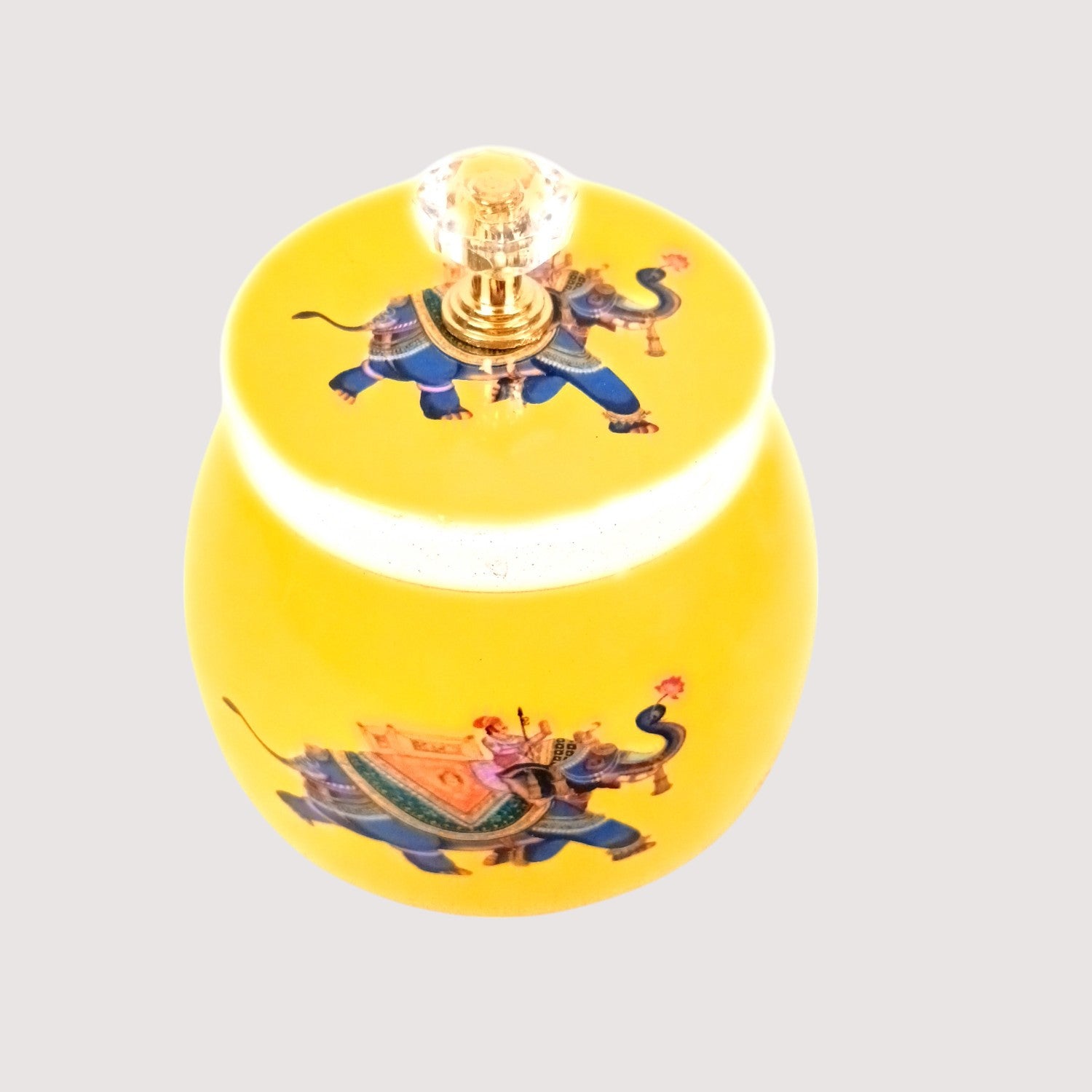 Serving Bowl with Tray | Elephant Handicraft Container | Decorative Showpiece Bowl for Home & Kitchen | Diwali Gift | Traditional Indian Decor - 10 Inch - Apkamart