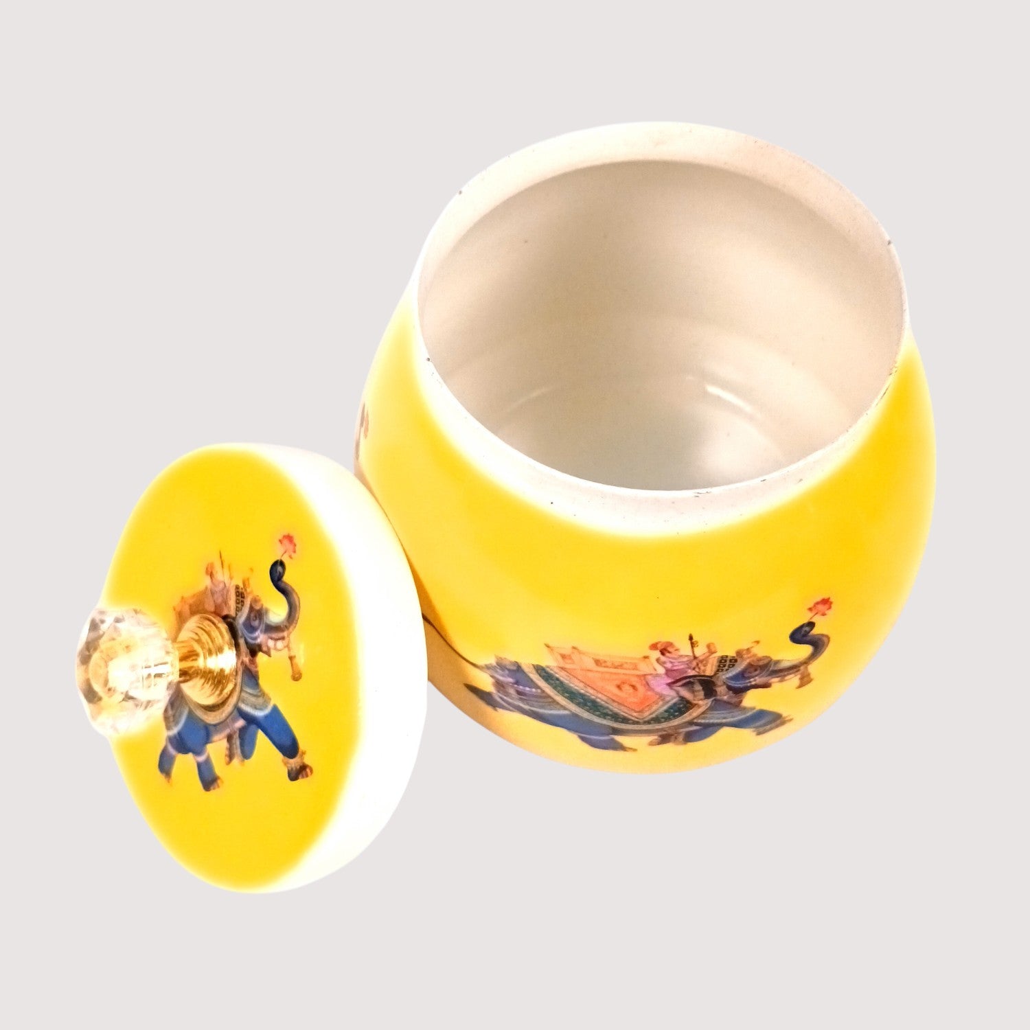 Serving Bowl with Tray | Elephant Handicraft Container | Decorative Showpiece Bowl for Home & Kitchen | Diwali Gift | Traditional Indian Decor - 10 Inch - Apkamart