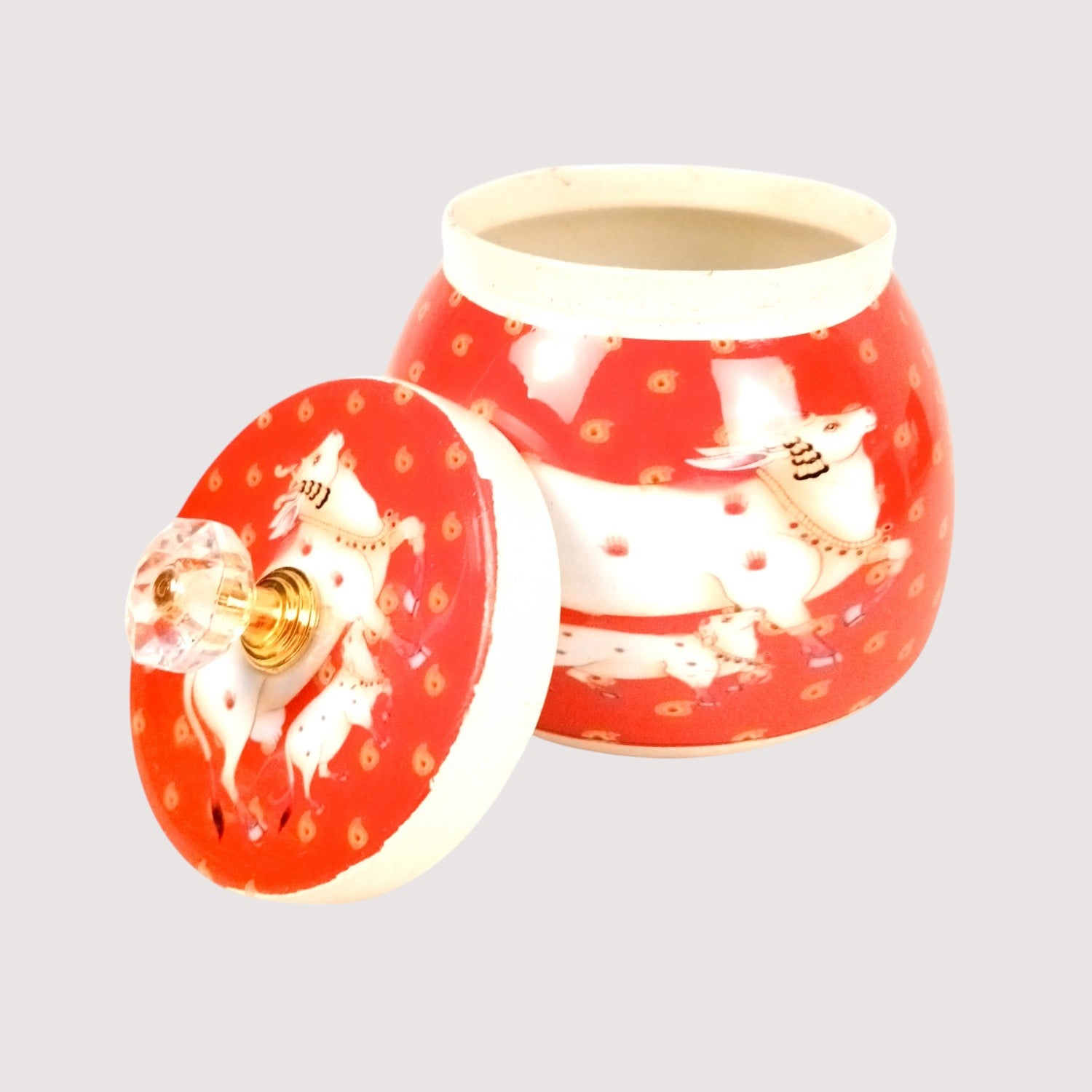 Serving Bowl with Tray | Elephant Handicraft Container | Decorative Showpiece Bowl for Home & Kitchen | Premium Diwali Gift | Traditional Indian Decor - 10 Inch - Apkamart