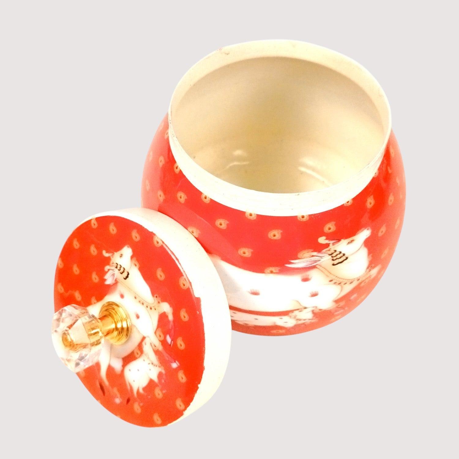 Serving Bowl with Tray | Elephant Handicraft Container | Decorative Showpiece Bowl for Home & Kitchen | Premium Diwali Gift | Traditional Indian Decor - 10 Inch - Apkamart