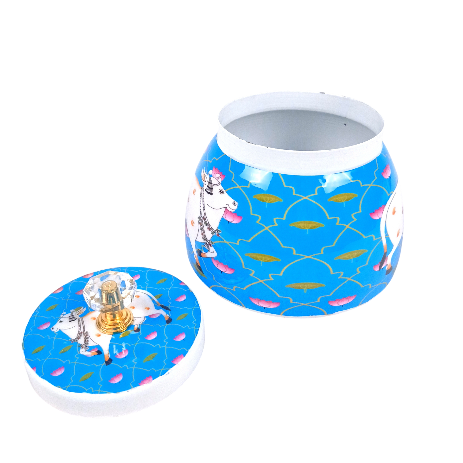 Serving Bowl | Decorative Container for Kitchen, Dining & Home Decor | Multipurpose Storage & Serving Dish for Snacks, Fruits & Festive Use - 4 Inch - Apkamart