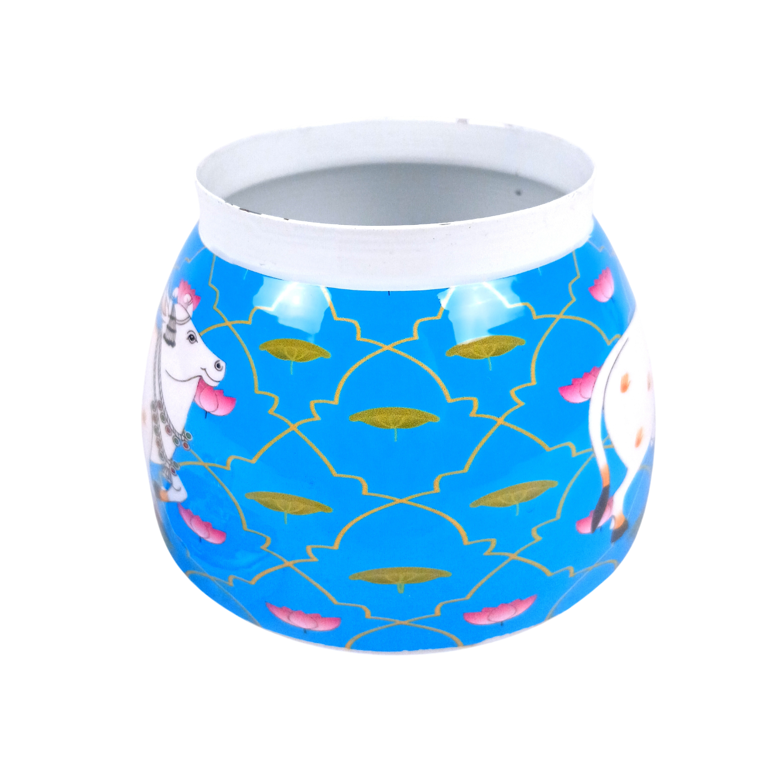 Serving Bowl | Decorative Container for Kitchen, Dining & Home Decor | Multipurpose Storage & Serving Dish for Snacks, Fruits & Festive Use - 4 Inch - Apkamart