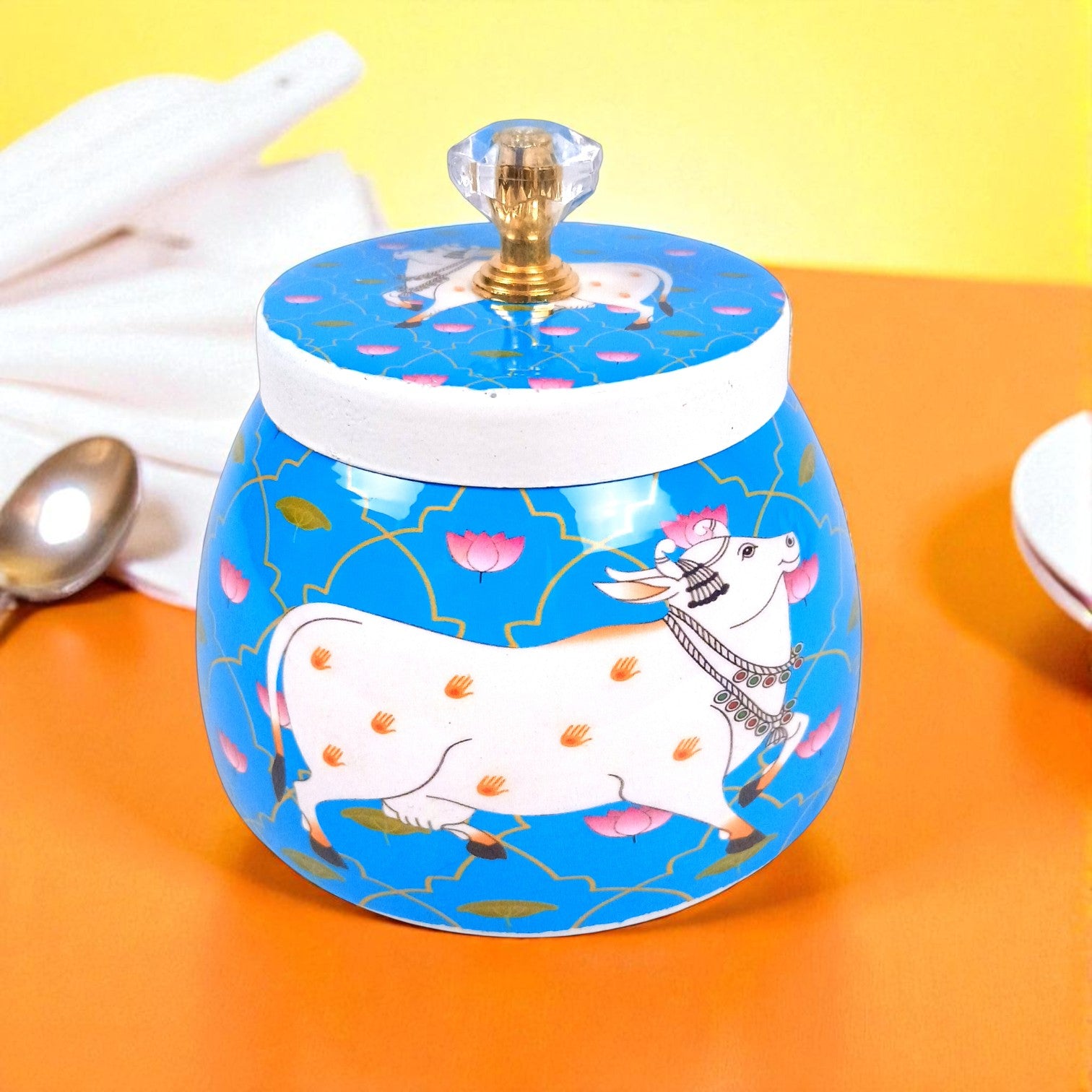 Serving Bowl | Decorative Container for Kitchen, Dining & Home Decor | Multipurpose Storage & Serving Dish for Snacks, Fruits & Festive Use - 4 Inch - Apkamart