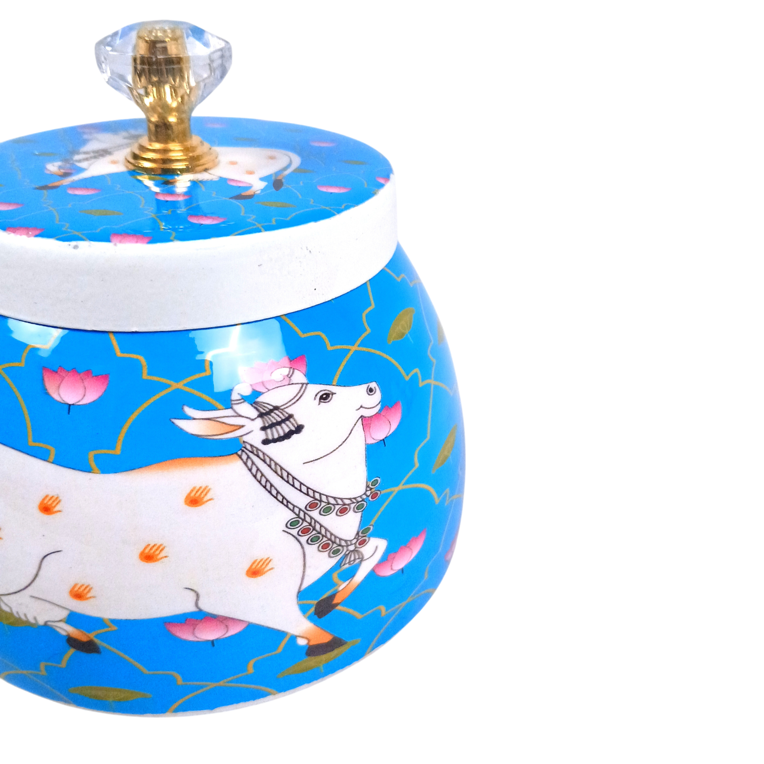 Serving Bowl | Decorative Container for Kitchen, Dining & Home Decor | Multipurpose Storage & Serving Dish for Snacks, Fruits & Festive Use - 4 Inch - Apkamart