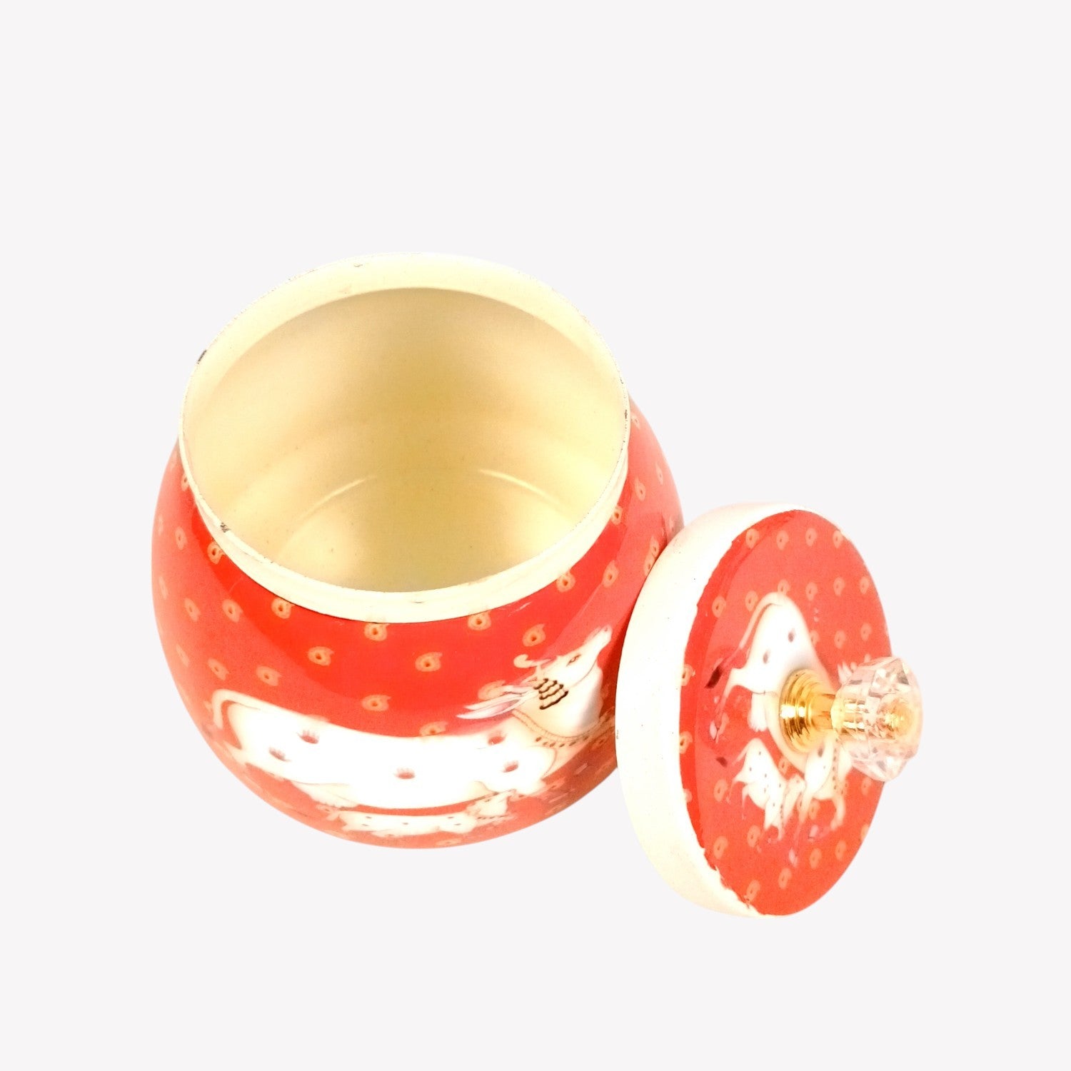 Serving Bowl with Pichwai Art | Handcrafted Decorative Container| Multiuse Kitchen & Home Decor Bowl | Diwali Gift | Premium Gifting Item - 4 Inch