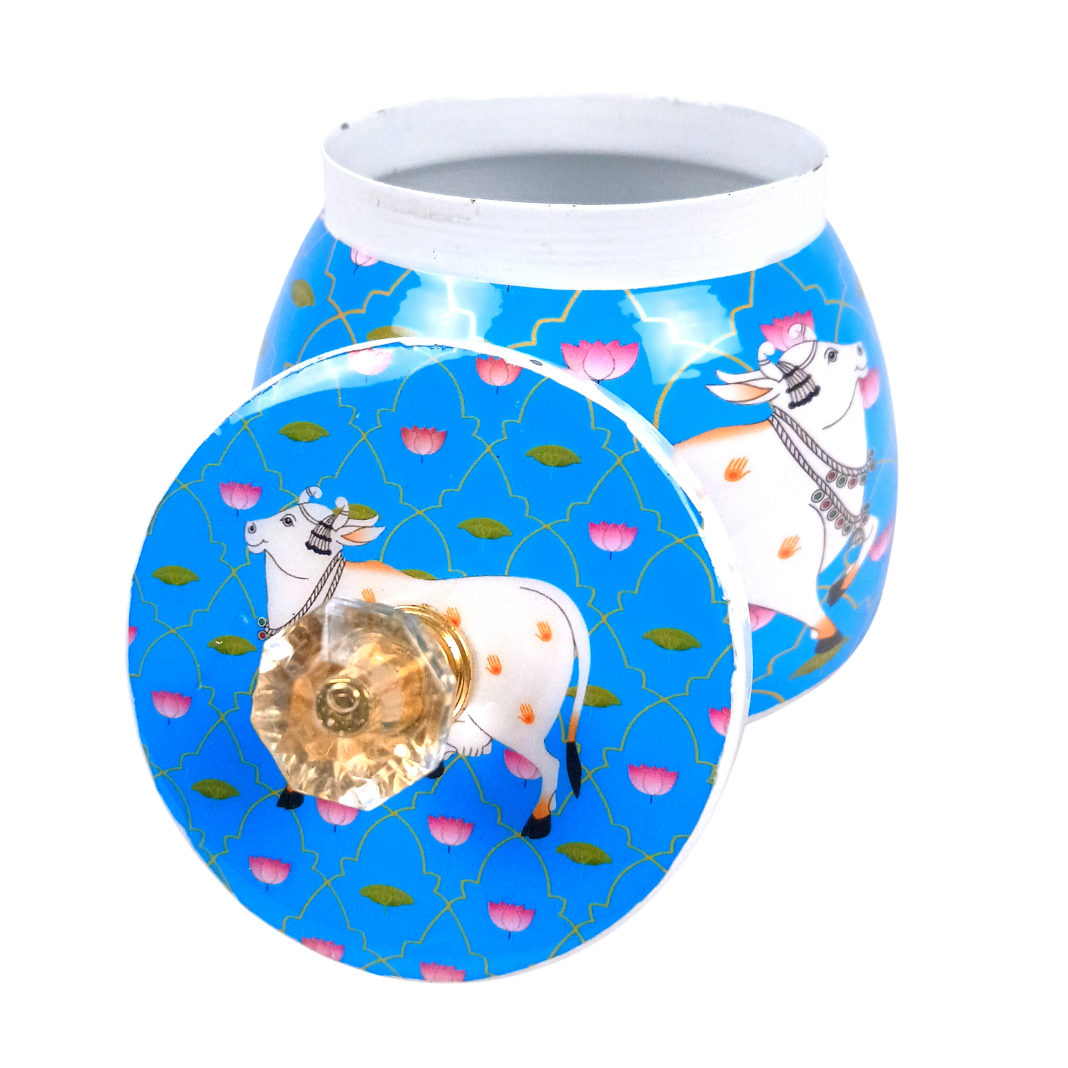 Serving Bowl | Decorative Container for Kitchen, Dining & Home Decor | Multipurpose Storage & Serving Dish for Snacks, Fruits & Festive Use - 4 Inch - Apkamart