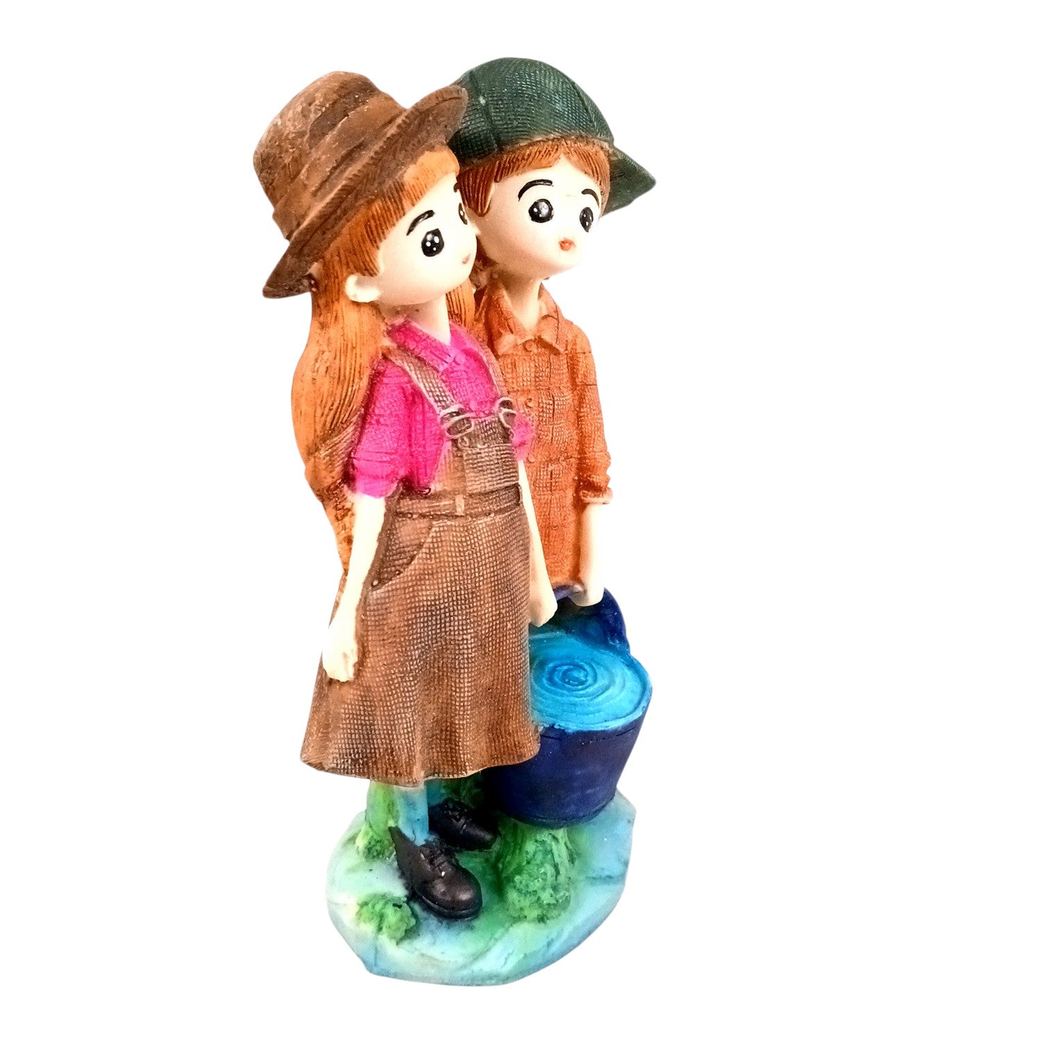 Romantic Couple Showpiece | Romantic Figurine for Living Room, Bedroom & Gifting | Valentine, Anniversary & Wedding Gift for Her & Him - 7 Inch - Apkamart