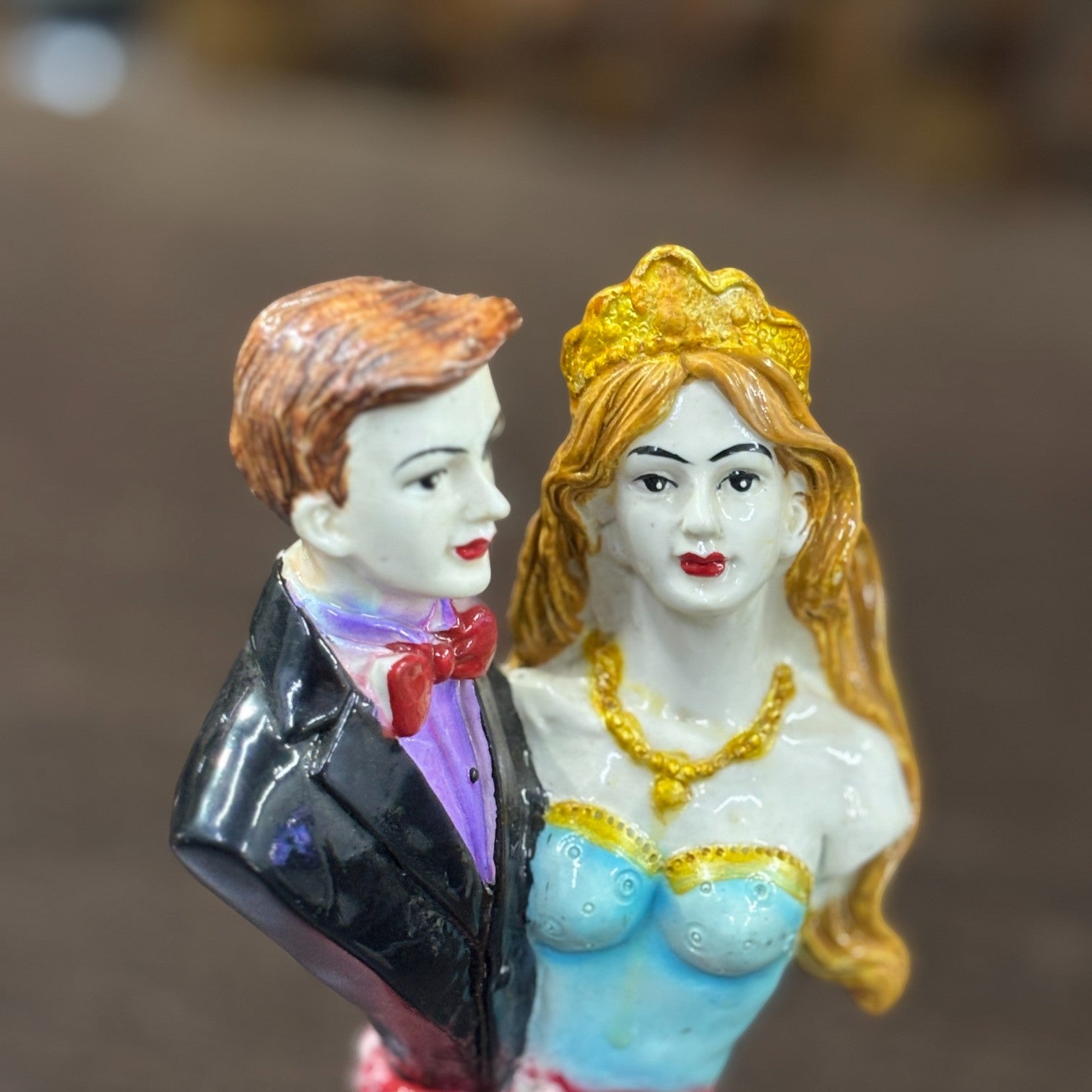 Romantic Couple Showpiece | Love Figurine for Home Decor | Elegant Sculpture for Bedroom, Living Room & Gift for Anniversary, Wedding or Valentine’s Day - 10 Inch - Apkamart