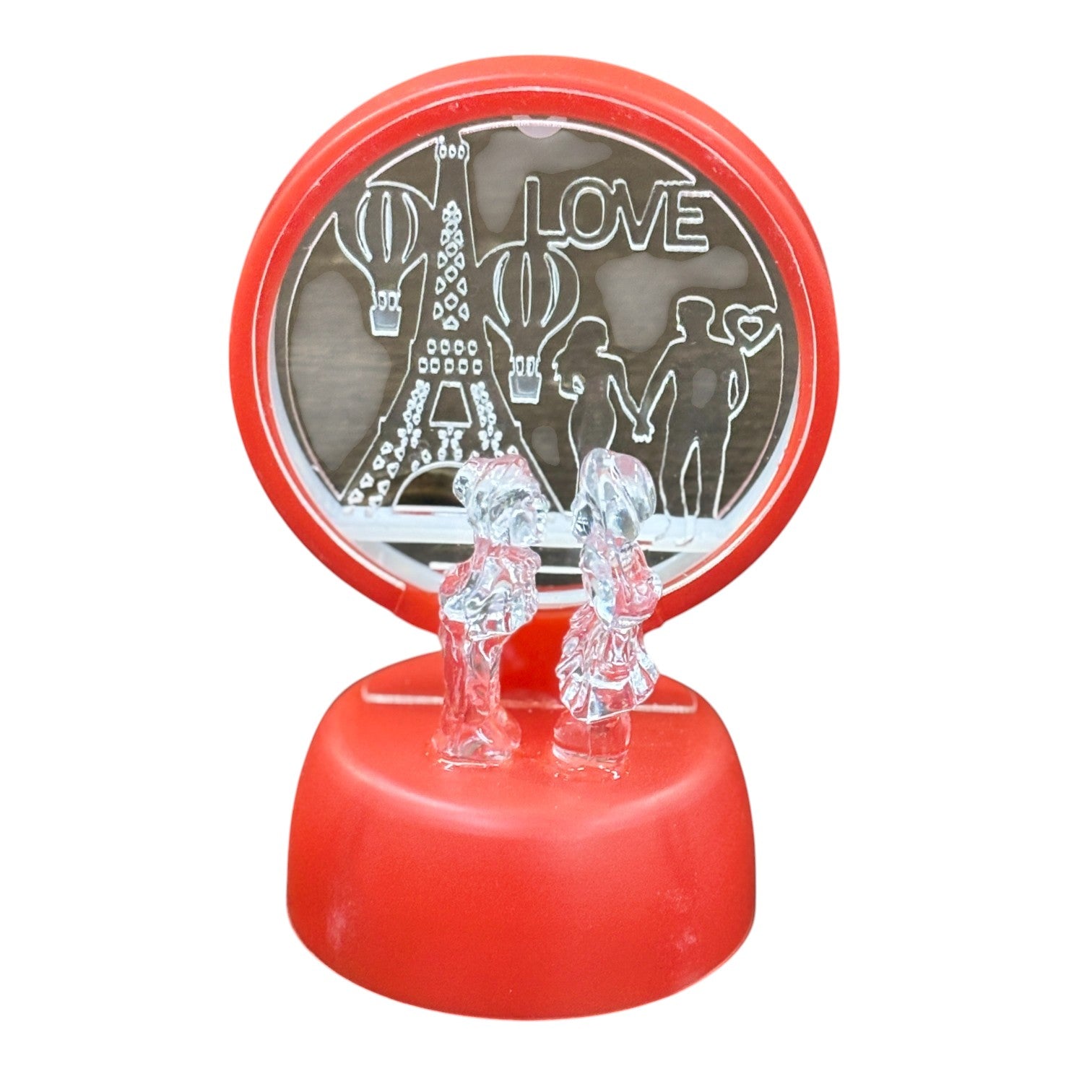 Romantic Couple Showpiece with LED Light | Decorative Love Figurine for Bedroom & Living Room Décor | Valentine, Anniversary & Wedding Gift for Couples - 6 Inch - Apkamart #Style_Design 2