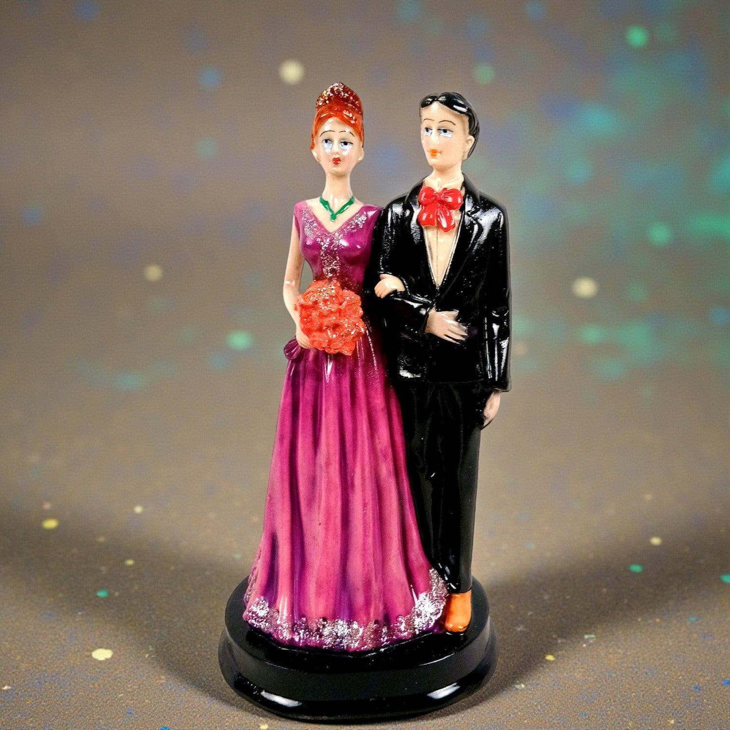 Romantic Couple Showpiece | Love Figurine Decorative Sculpture for Home Décor & Living Room | Romantic Figurine for Living Room, Bedroom & Gifting - 9 Inch - Apkamart