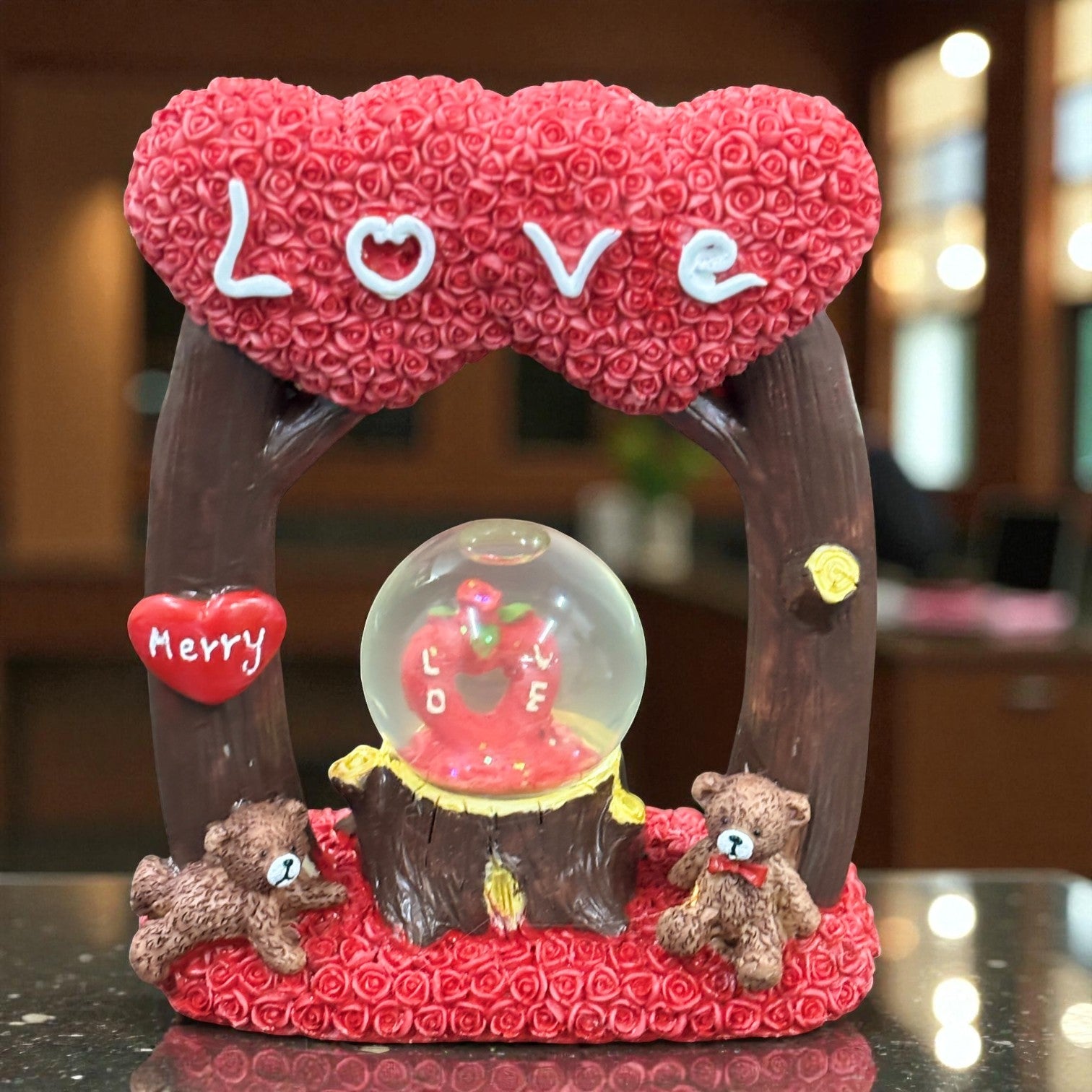 Couple Showpiece | Romantic Statue | Perfect Valentine Gift for Her | Home, Bedroom & Table Decoration - 8 Inch - Apkamart