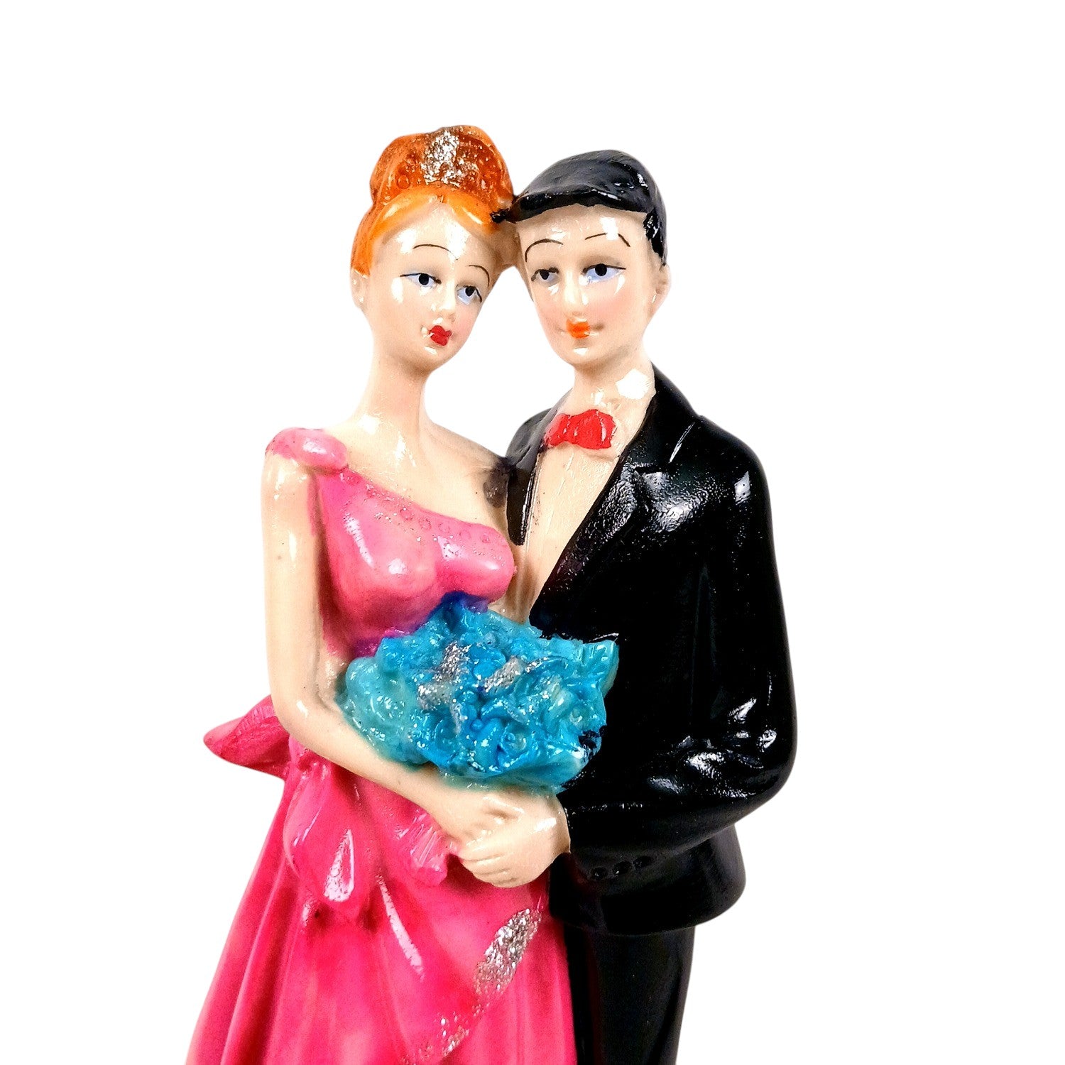 Romantic Couple Showpiece | Love Figurine Decorative Sculpture for Home Décor & Living Room | Valentine, Anniversary & Wedding Gift for Her & Him - 9 Inch - Apkamart
