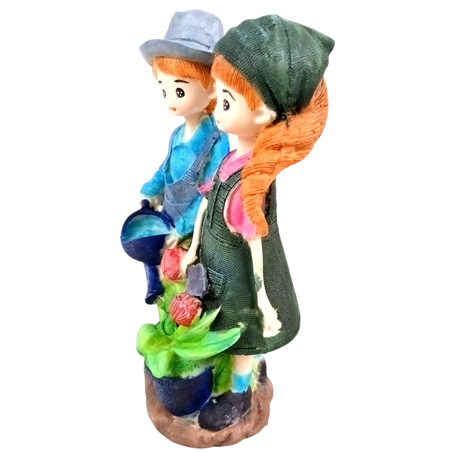 Romantic Couple Showpiece | Love Figurine Decorative Sculpture for Home Décor & Living Room | Valentine, Anniversary & Wedding Gift for Her & Him - 7 Inch - Apkamart