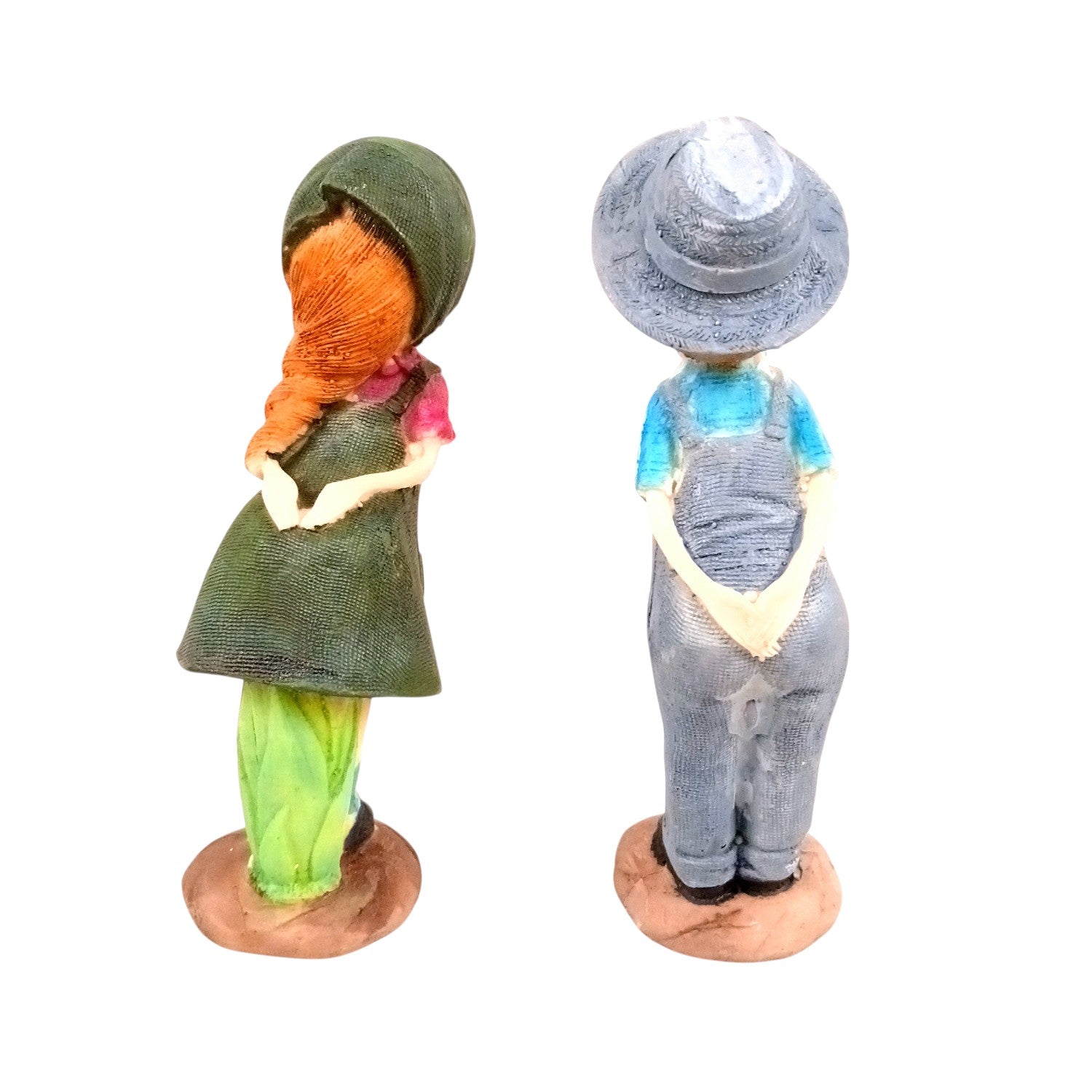 Romantic Couple Showpiece Set | Love Figurine Decorative Sculpture for Home Decor & Living Room | Valentine, Anniversary & Wedding Gift for Her & Him - 7 Inch (Set Of 2) - Apkamart
