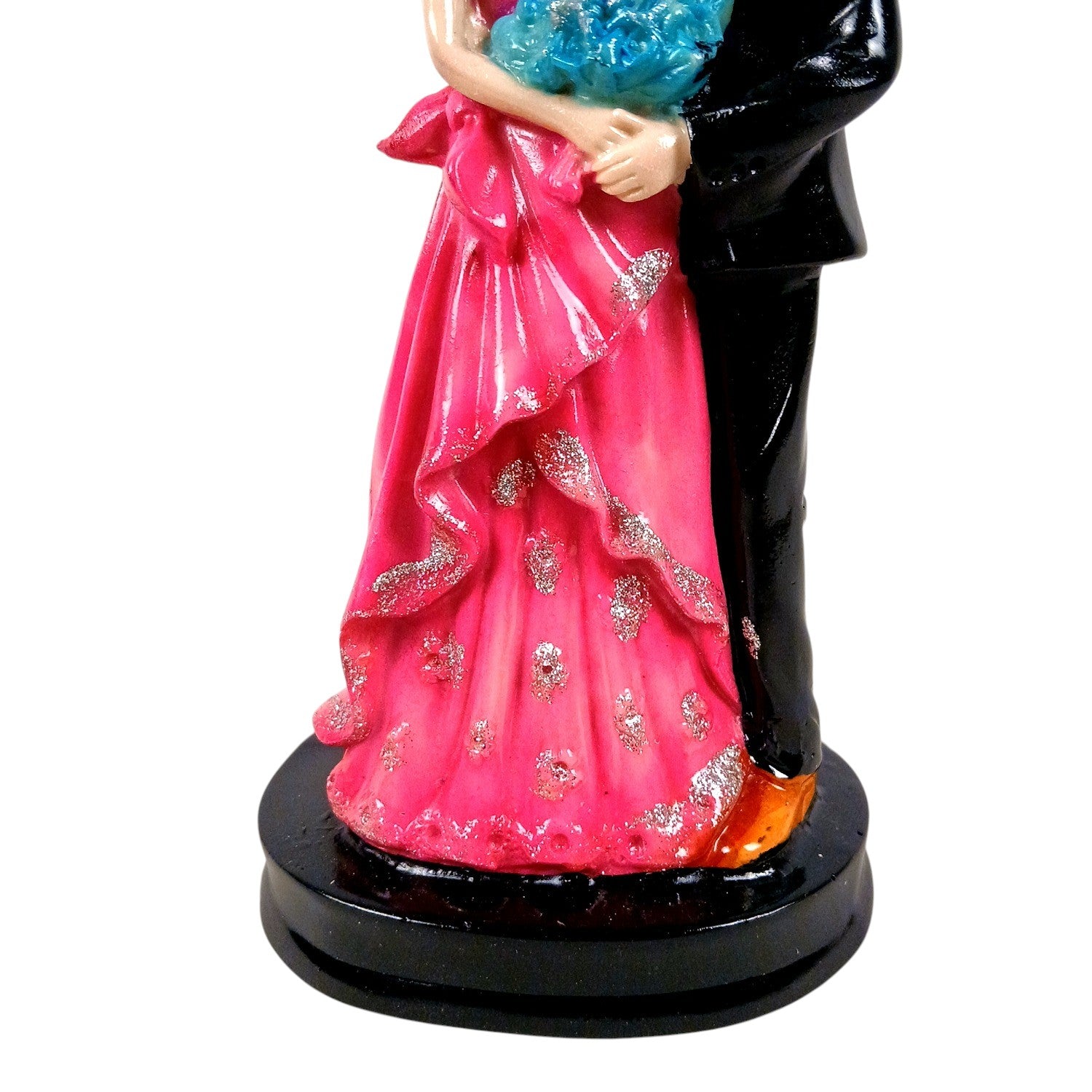 Romantic Couple Showpiece | Love Figurine Decorative Sculpture for Home Décor & Living Room | Valentine, Anniversary & Wedding Gift for Her & Him - 9 Inch - Apkamart