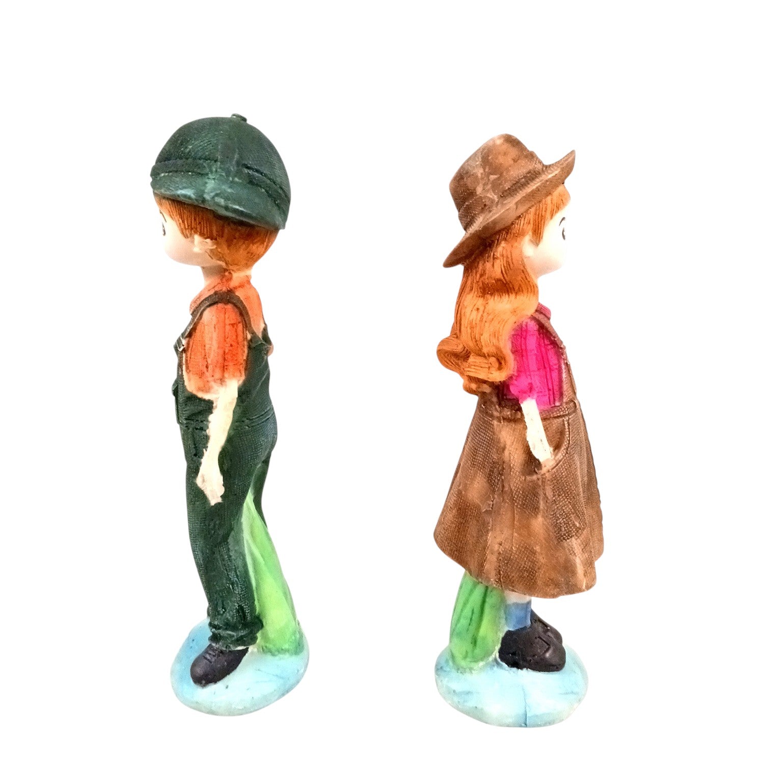 Romantic Couple Showpiece Set | Love Figurine Decorative Sculpture for Home Decor & Living Room | Romantic Figurine for Living Room, Bedroom & Gifting - 7 Inch (Set of 2) - Apkamart