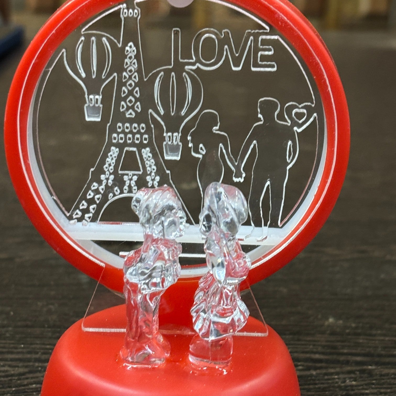 Romantic Couple Showpiece with LED Light | Decorative Love Figurine for Bedroom & Living Room Décor | Valentine, Anniversary & Wedding Gift for Couples - 6 Inch - Apkamart #Style_Design 2