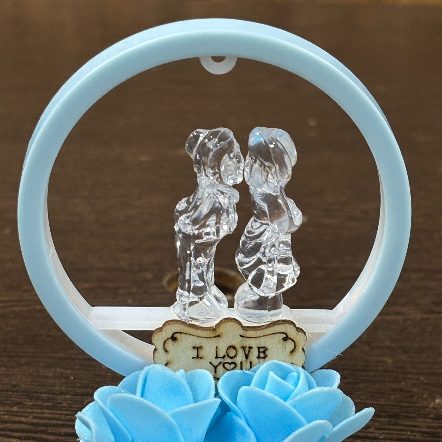 Romantic Couple Showpiece with LED Light | Decorative Love Figurine for Bedroom & Living Room Décor | Valentine, Anniversary & Wedding Gift for Couples - 6 Inch - Apkamart #Style_Design 1