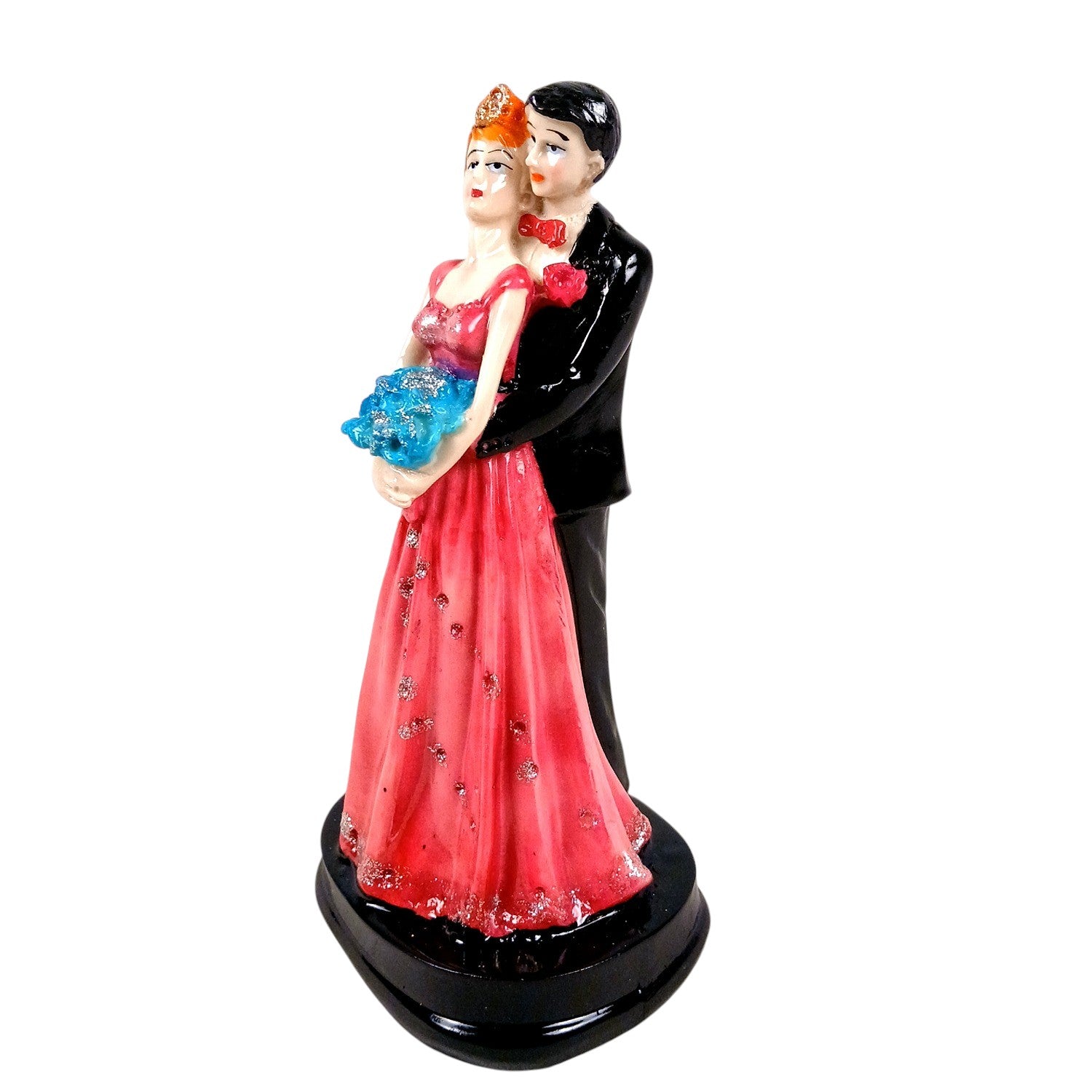 Romantic Couple Showpiece | Love Figurine Decorative Sculpture for Home Décor & Living Room | Valentine, Anniversary & Wedding Gift for Her & Him - 9 Inch - Apkamart