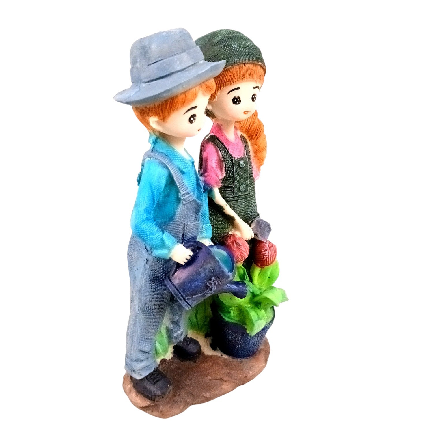 Romantic Couple Showpiece | Love Figurine Decorative Sculpture for Home Décor & Living Room | Valentine, Anniversary & Wedding Gift for Her & Him - 7 Inch - Apkamart