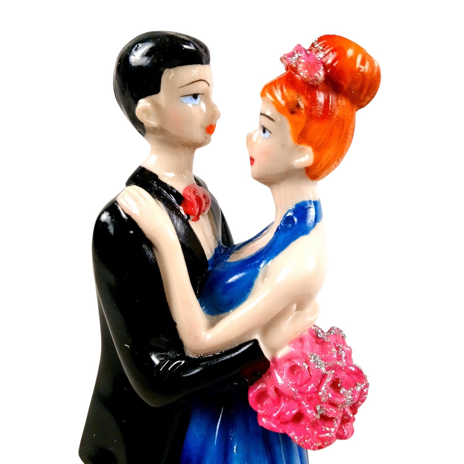 Romantic Couple Showpiece | Decorative Sculpture for Home Décor & Living Room For Love | Valentine, Anniversary & Wedding Gift for Her & Him - 9 Inch - Apkamart