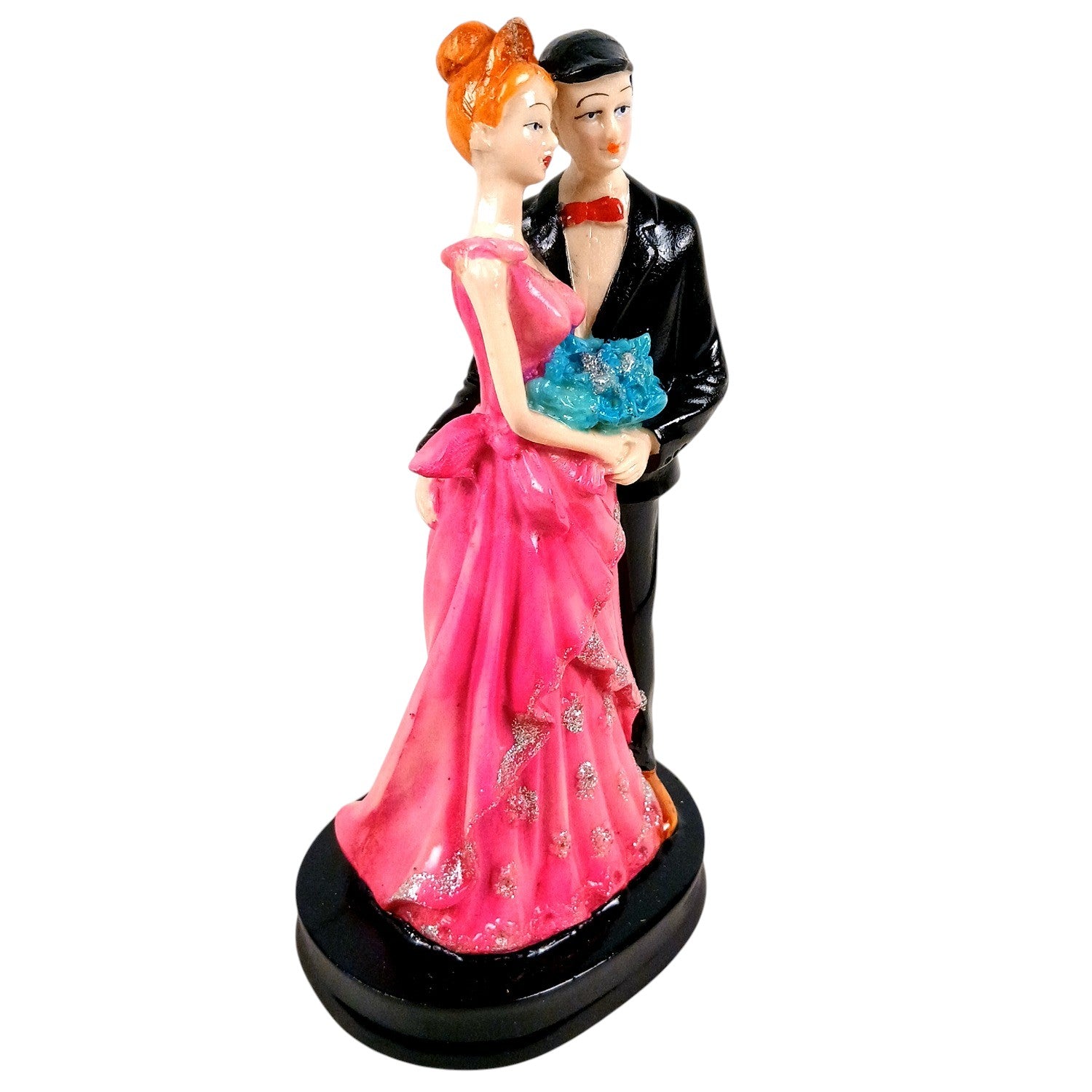 Romantic Couple Showpiece | Love Figurine Decorative Sculpture for Home Décor & Living Room | Valentine, Anniversary & Wedding Gift for Her & Him - 9 Inch - Apkamart