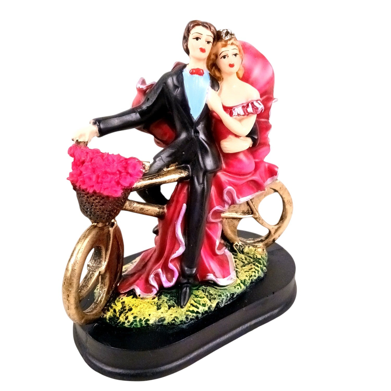 Romantic Couple Showpiece | Love Figurine Decorative Sculpture for Home Décor & Living Room | Valentine, Anniversary & Wedding Gift for Her & Him - 6 Inch - Apkamart