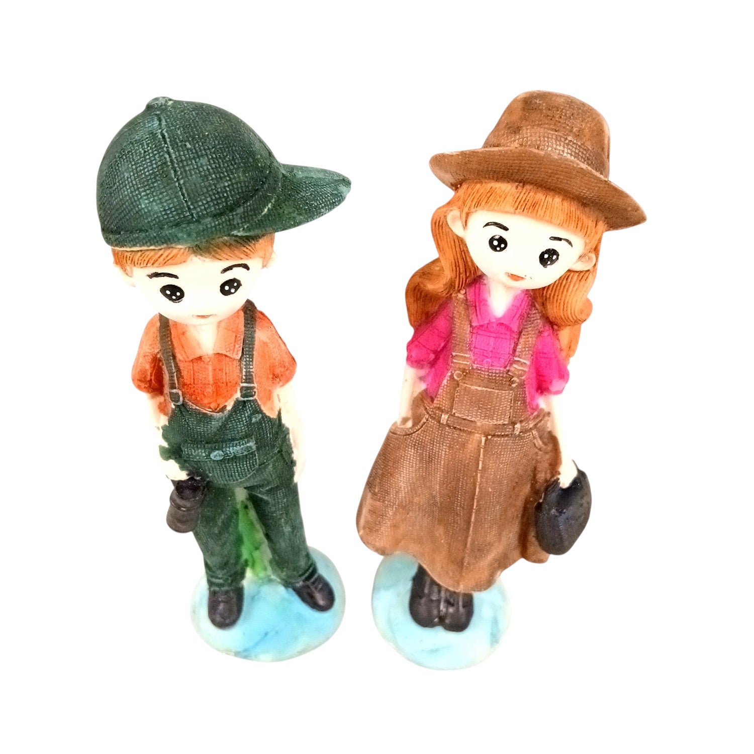 Romantic Couple Showpiece Set | Love Figurine Decorative Sculpture for Home Decor & Living Room | Romantic Figurine for Living Room, Bedroom & Gifting - 7 Inch (Set of 2) - Apkamart