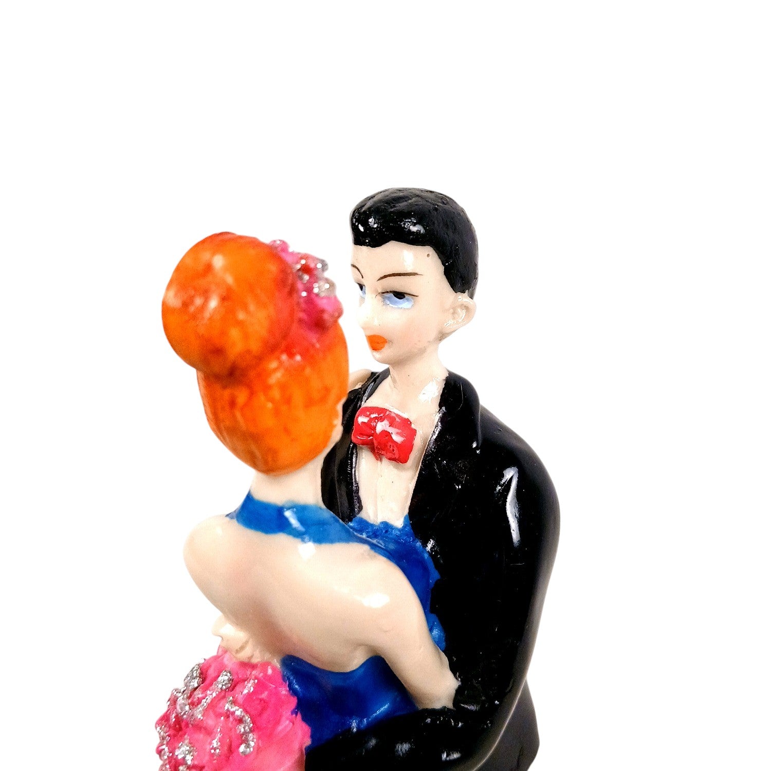 Romantic Couple Showpiece | Decorative Sculpture for Home Décor & Living Room For Love | Valentine, Anniversary & Wedding Gift for Her & Him - 9 Inch - Apkamart