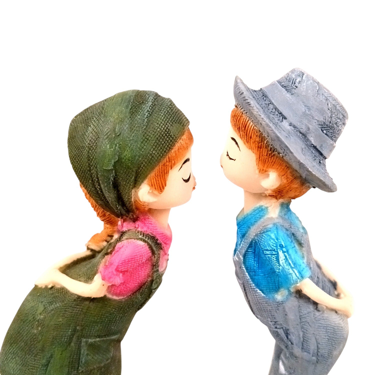 Romantic Couple Showpiece Set | Love Figurine Decorative Sculpture for Home Decor & Living Room | Valentine, Anniversary & Wedding Gift for Her & Him - 7 Inch (Set Of 2) - Apkamart