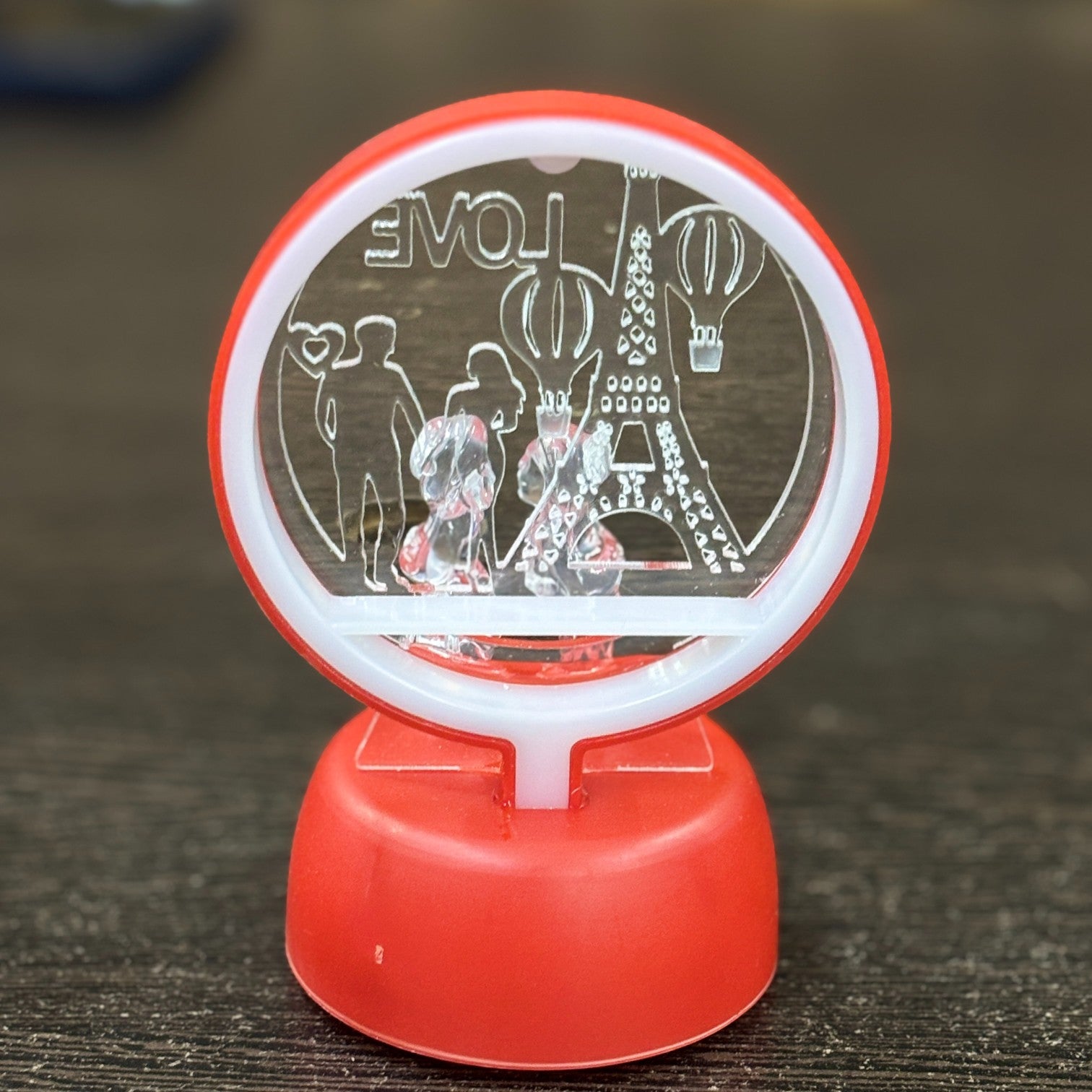 Romantic Couple Showpiece with LED Light | Decorative Love Figurine for Bedroom & Living Room Décor | Valentine, Anniversary & Wedding Gift for Couples - 6 Inch - Apkamart #Style_Design 2