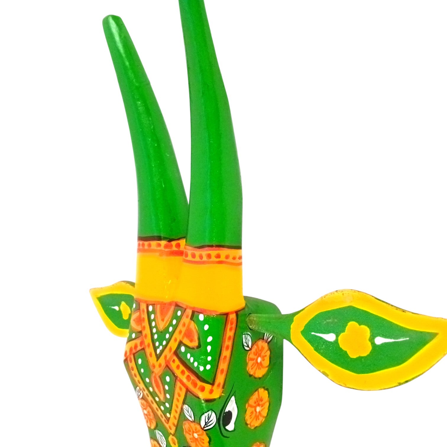 Cow Head Wall Hanging | Handcrafted Wall Decor | Traditional Vastu Wall Art for Happiness, Positivity & Home Decoration - 13 Inch - Apkamart