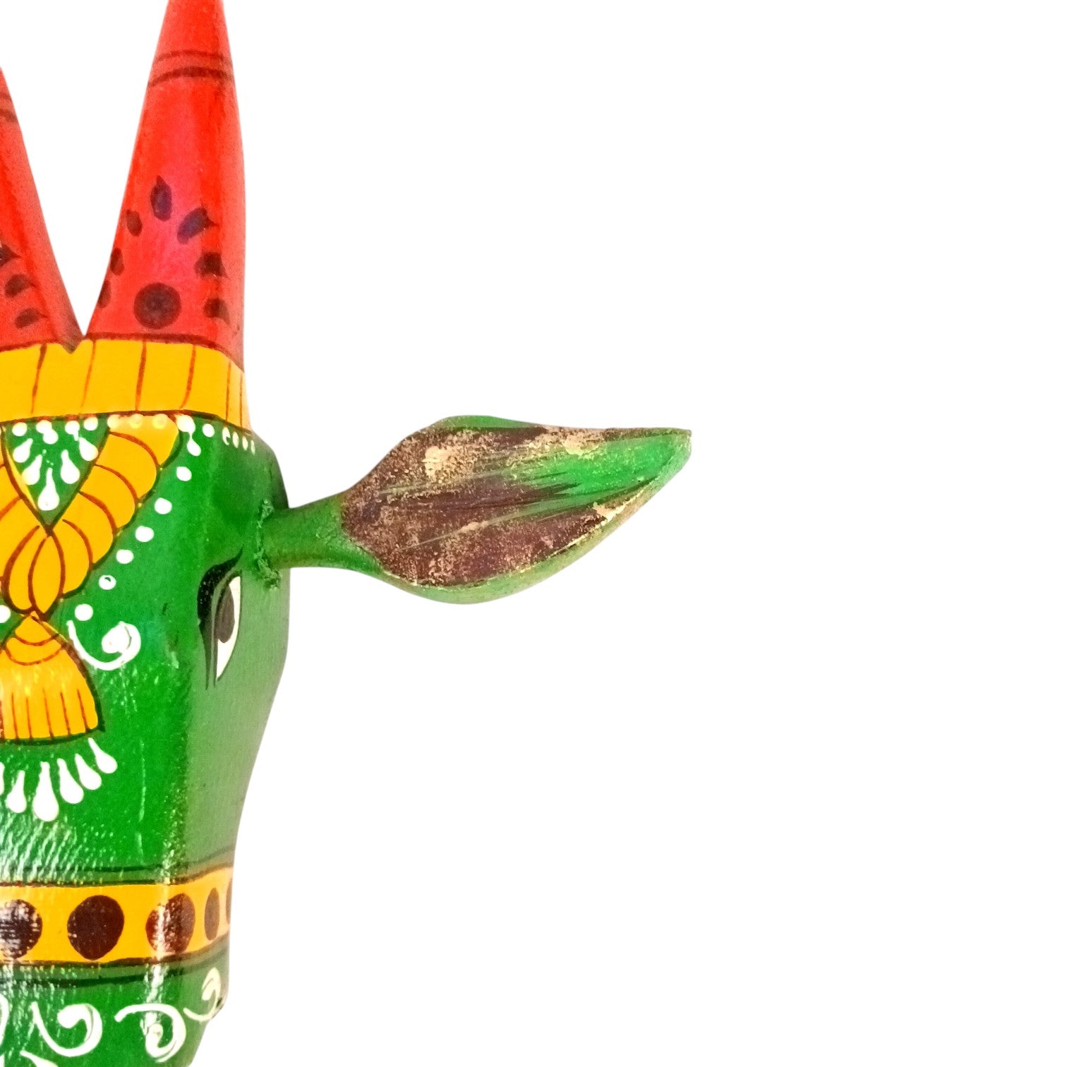 Cow Head Wall Hanging | Decorative Home Decor Showpiece for Living Room, Bedroom & Entrance | Traditional Shubh Wall Art for Positive Vibes - 6 Inch - Apkamart