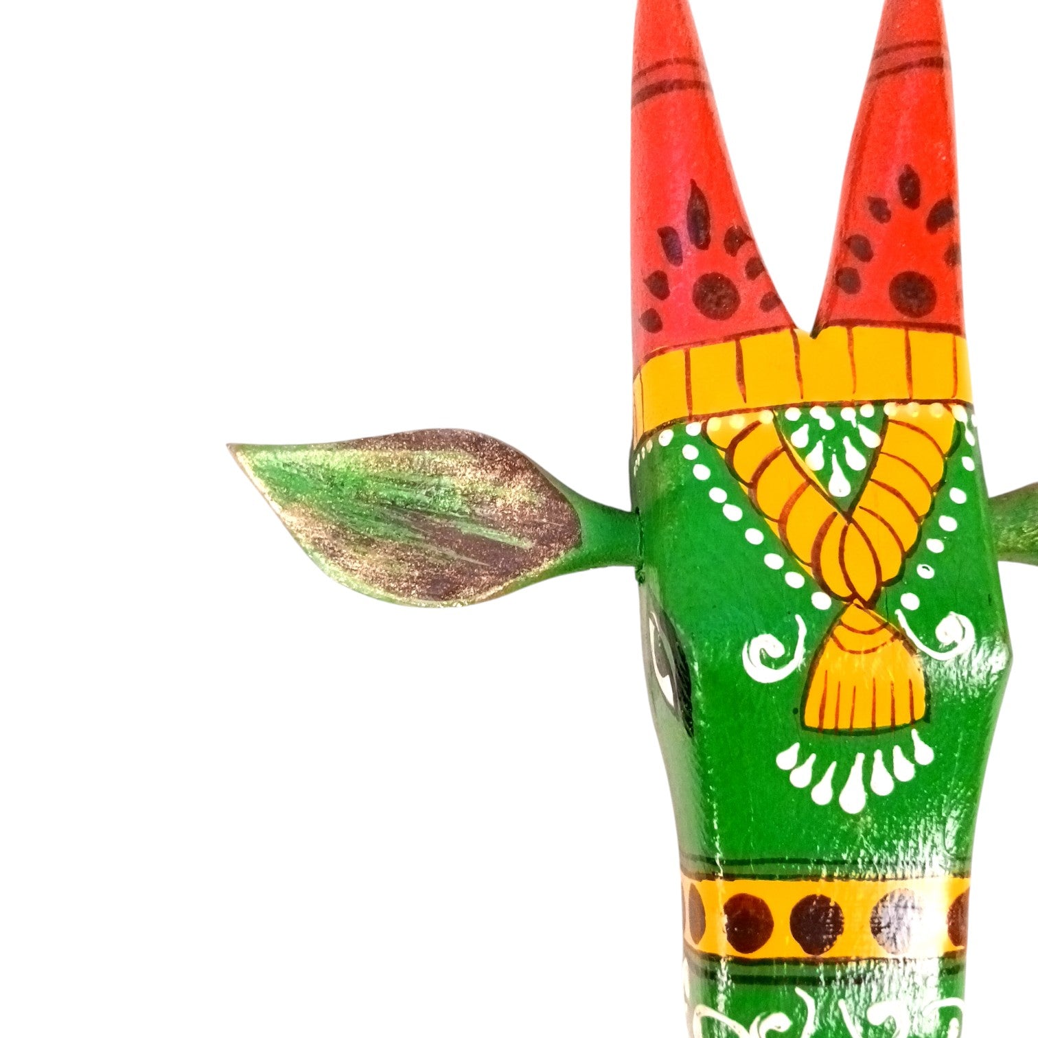 Cow Head Wall Hanging | Decorative Home Decor Showpiece for Living Room, Bedroom & Entrance | Traditional Shubh Wall Art for Positive Vibes - 6 Inch - Apkamart