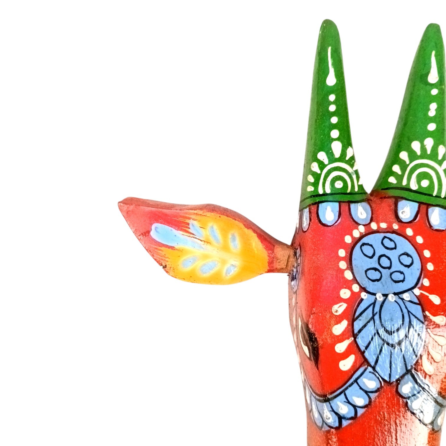 Cow Head Wall Hanging | Decorative Home Decor Showpiece for Living Room, Bedroom & Entrance | Traditional Shubh Wall Art for Positive Vibes - 6 Inch - Apkamart