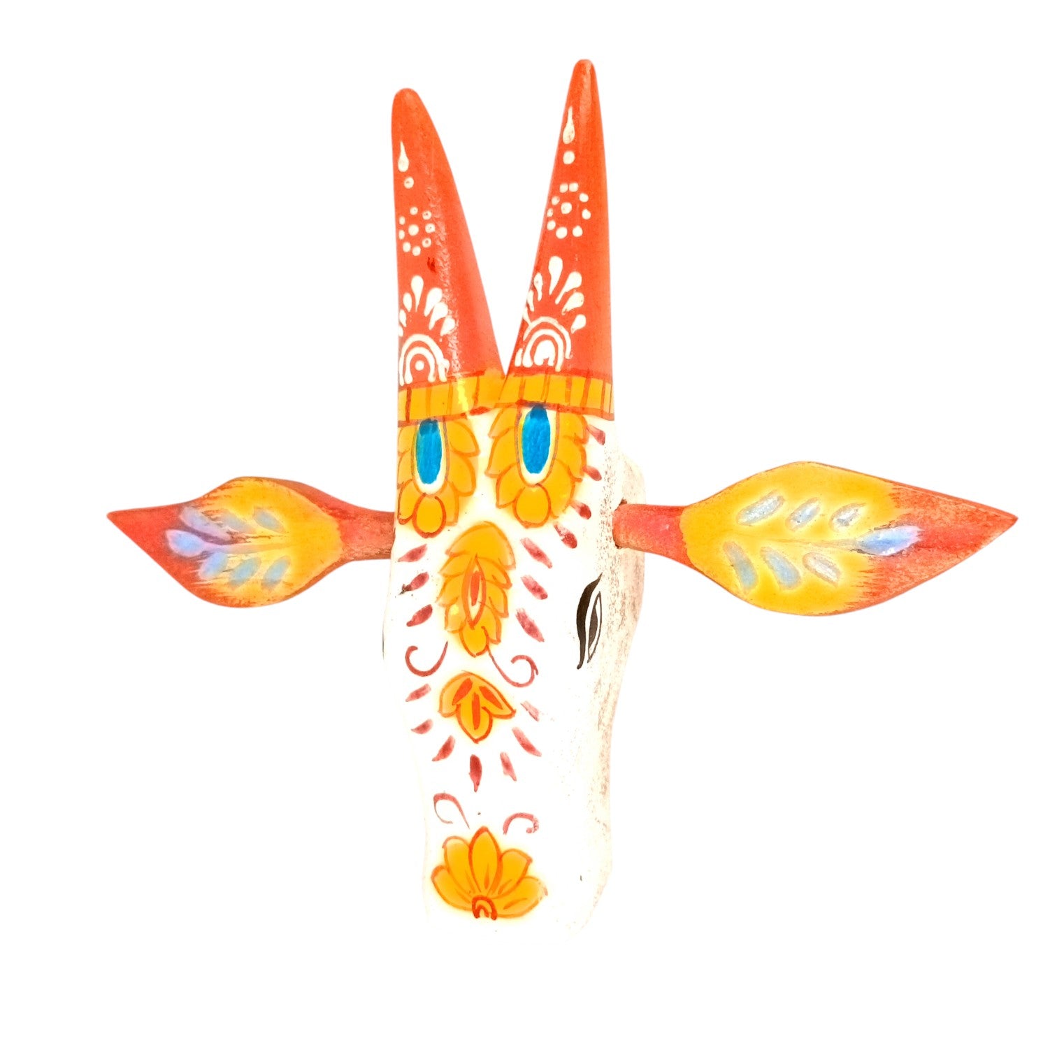 Cow Head Wall Hanging | Decorative Home Decor Showpiece for Living Room, Bedroom & Entrance | Traditional Shubh Wall Art for Positive Vibes - 6 Inch - Apkamart